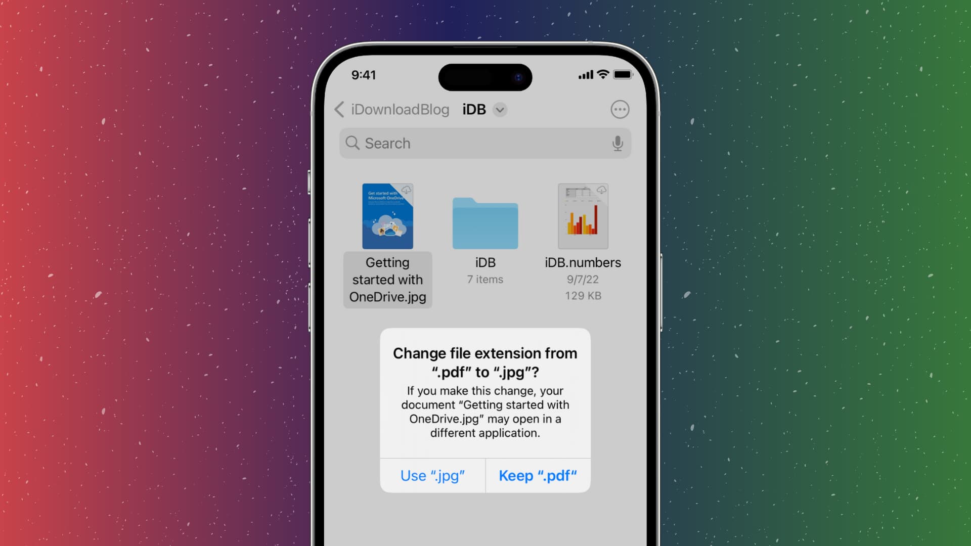 How to change the extension of files on iPhone, iPad, and Mac