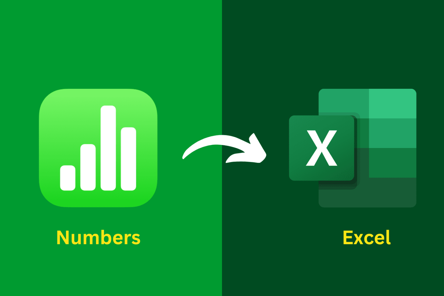 Convert Numbers to Excel