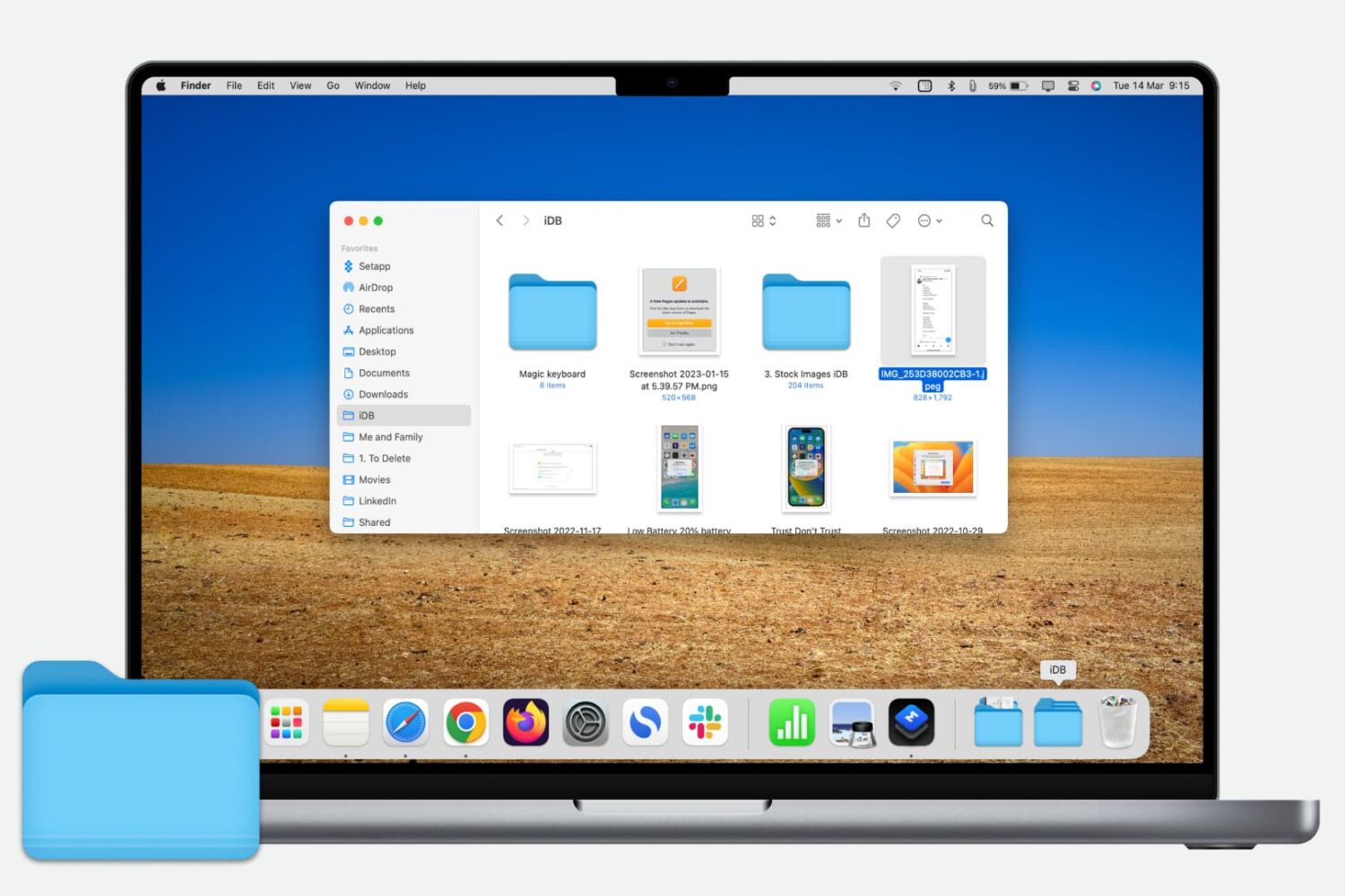 Folder on Mac Dock