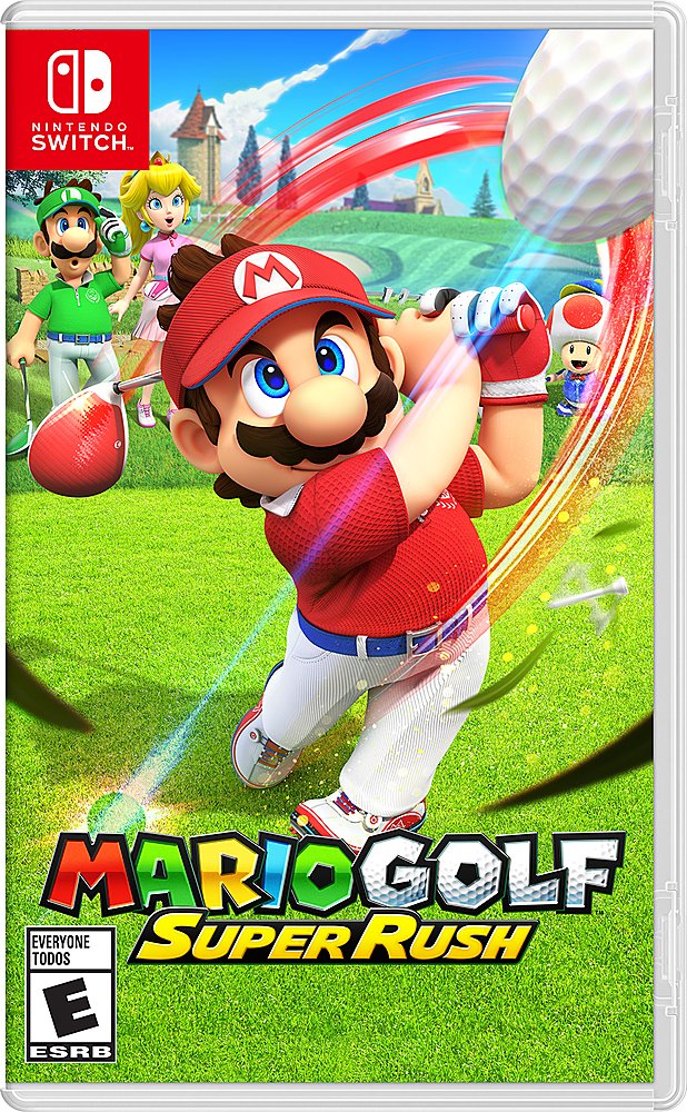 Mario Golf: Super Rush artwork for Nintendo Switch.
