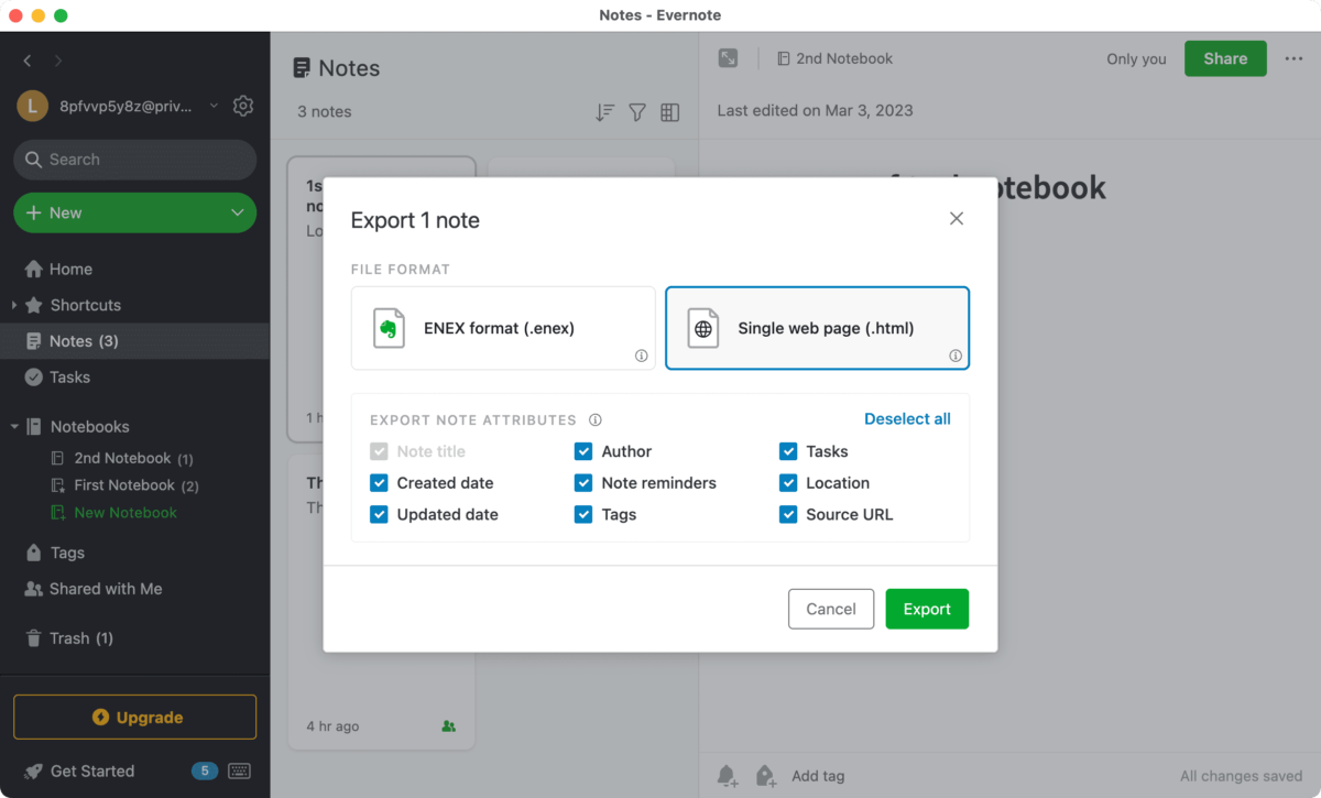 How to export notes from Evernote (step-by-step guide)