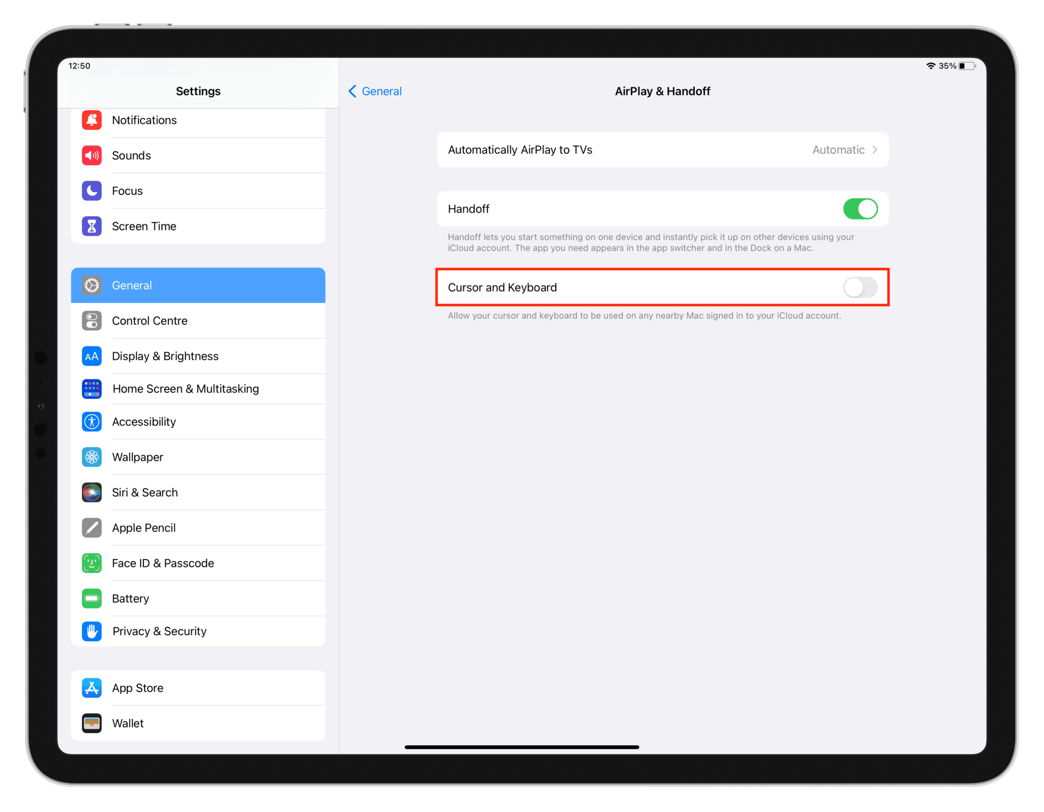 How to block Mac from extending its mouse & keyboard to iPad or other Mac