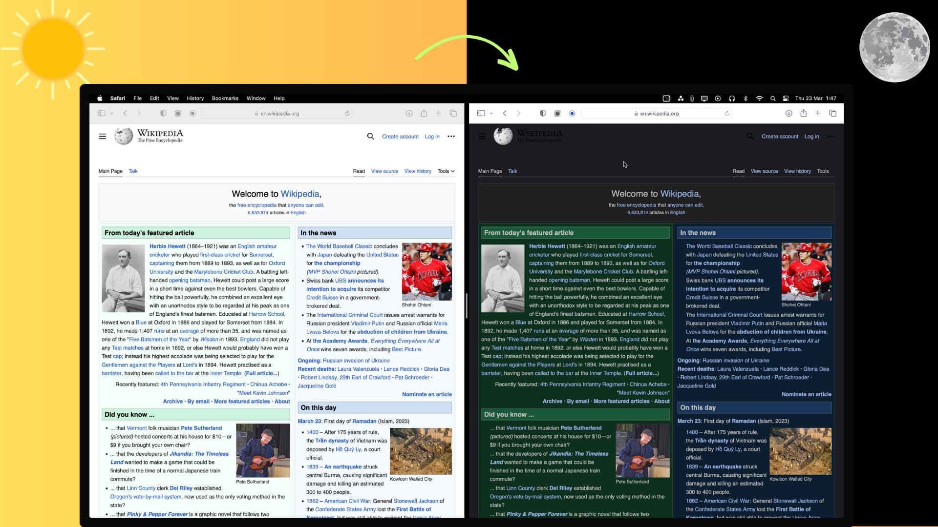 How to force Dark Mode for any website on Mac or PC