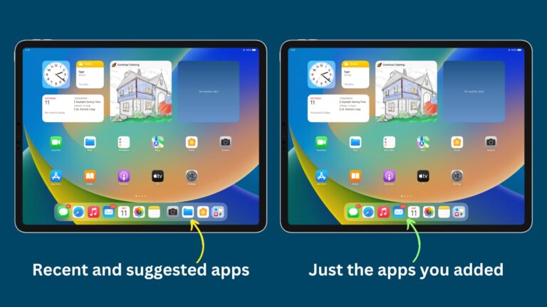 How to hide suggested and recent apps from your iPad Dock