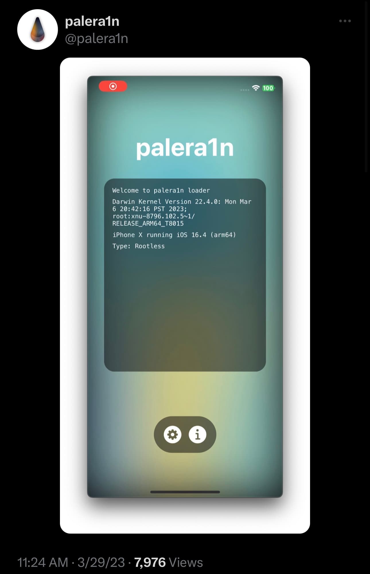 palera1n team teases iOS 16.4 support.