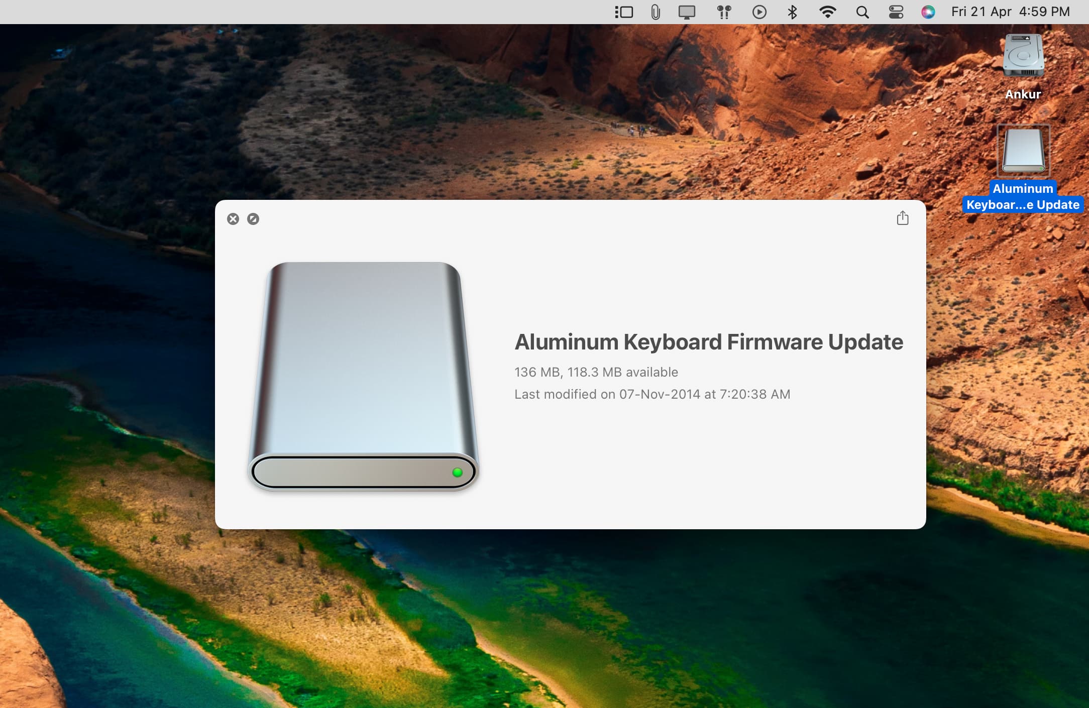 Aluminum Keyboard Firmware Update on Mac
