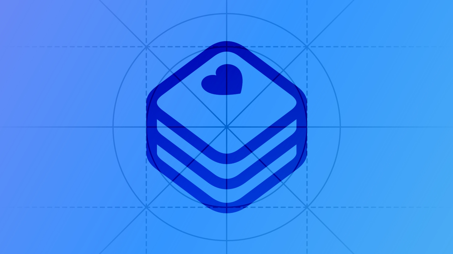 Blueprint-style illustration depicting the Apple Health app icon