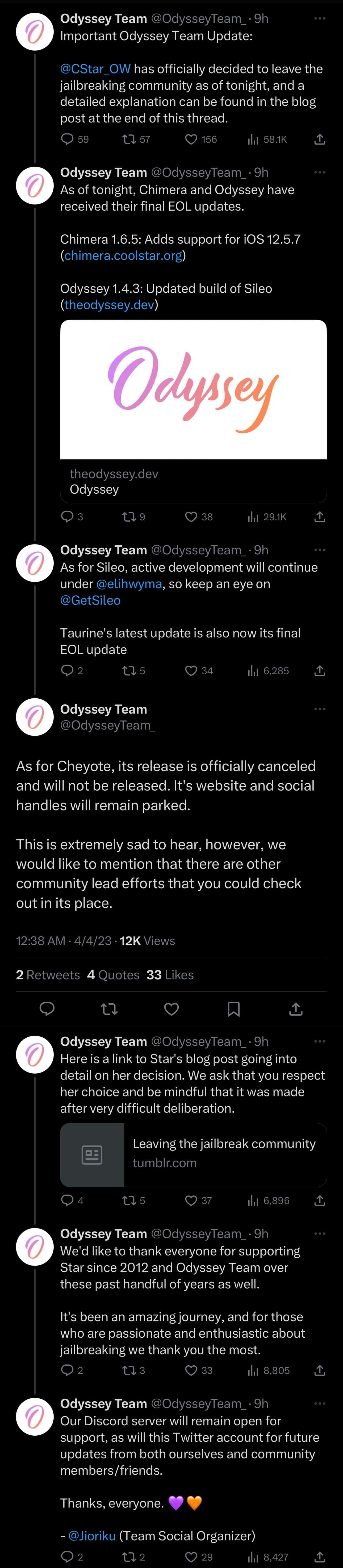 CoolStar Leaves Jailbreak Community and Cancels Cheyote.