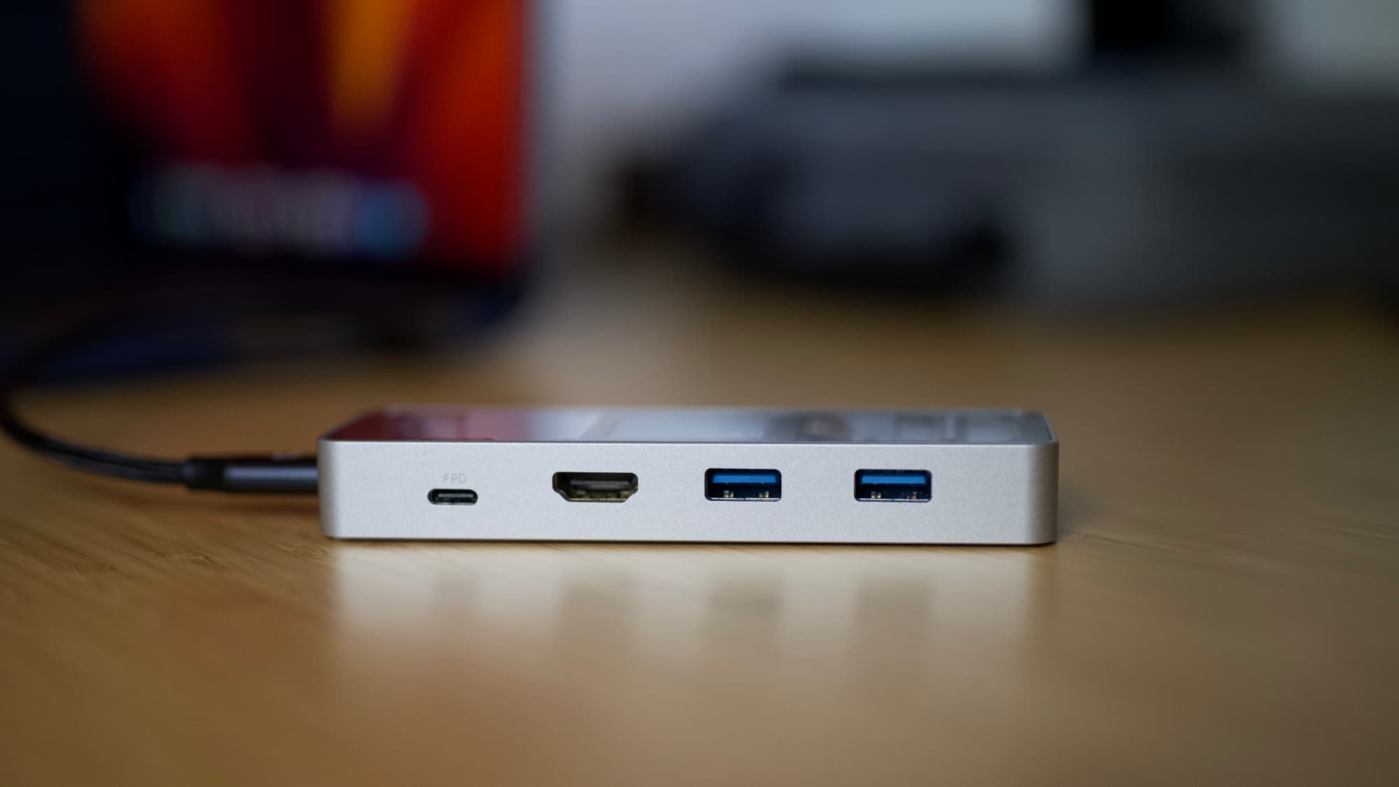 The DockCase Explorer USB-C hub expands I/O and features an informative LCD display