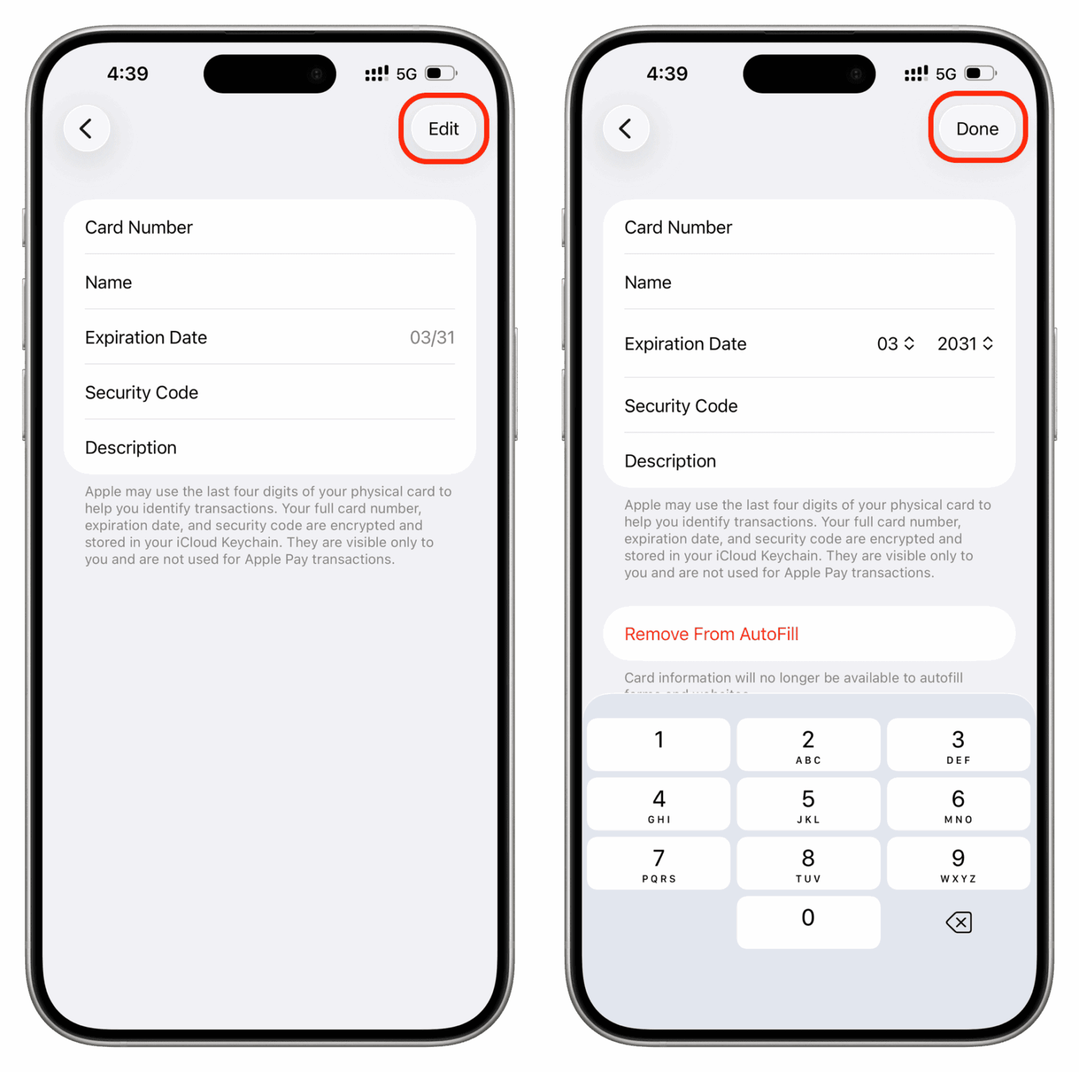 How to add or remove your credit card details from Safari