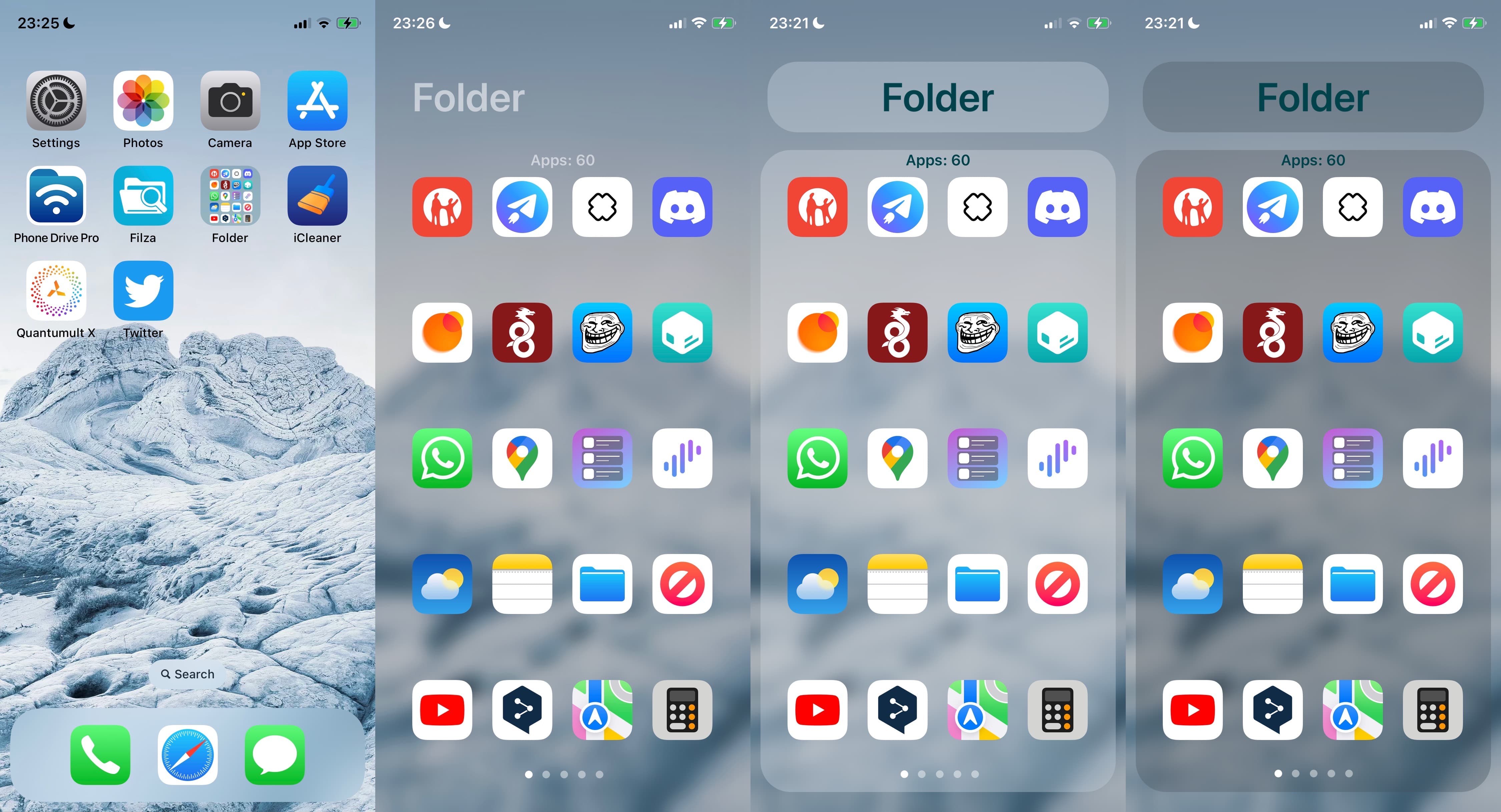 FolderX custom folders.