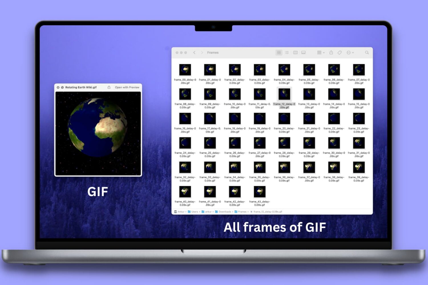 Saving individual frames of a GIF as separate images on Mac