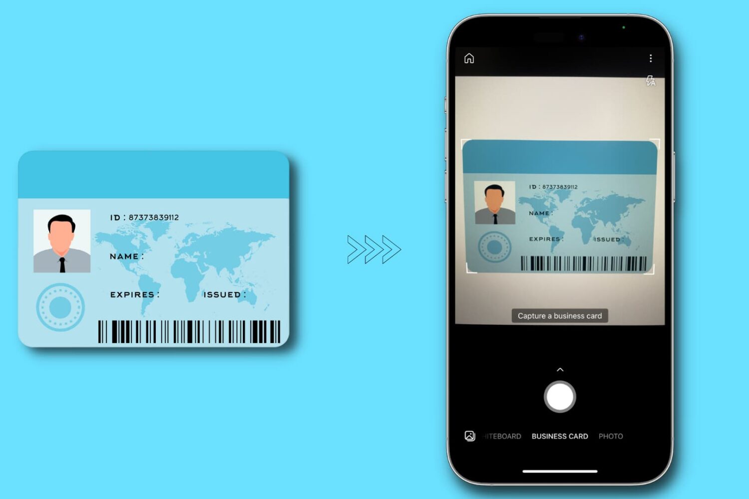 Scanning a ID card using iPhone