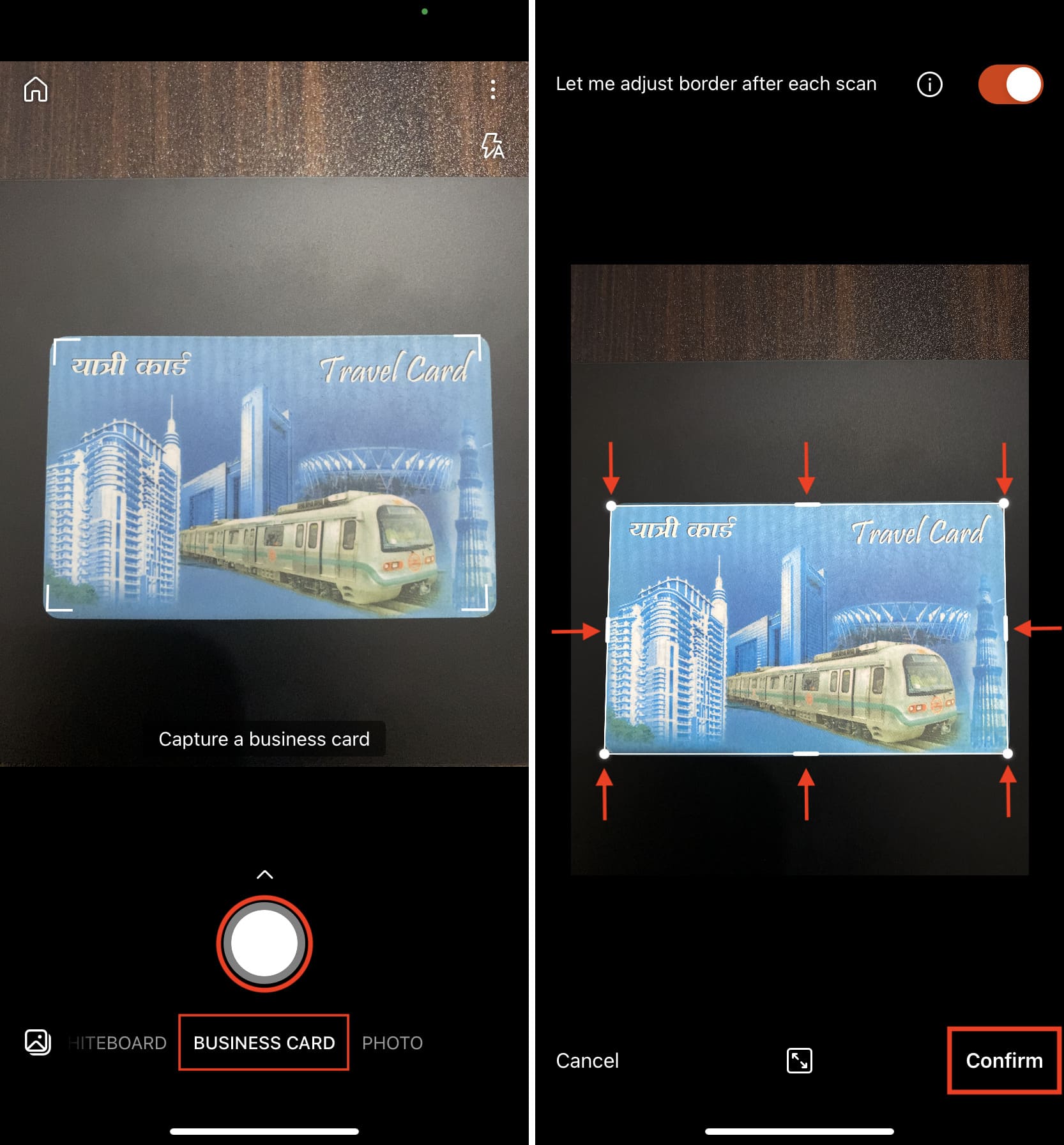 Scan your ID card using Microsoft Lens on iPhone