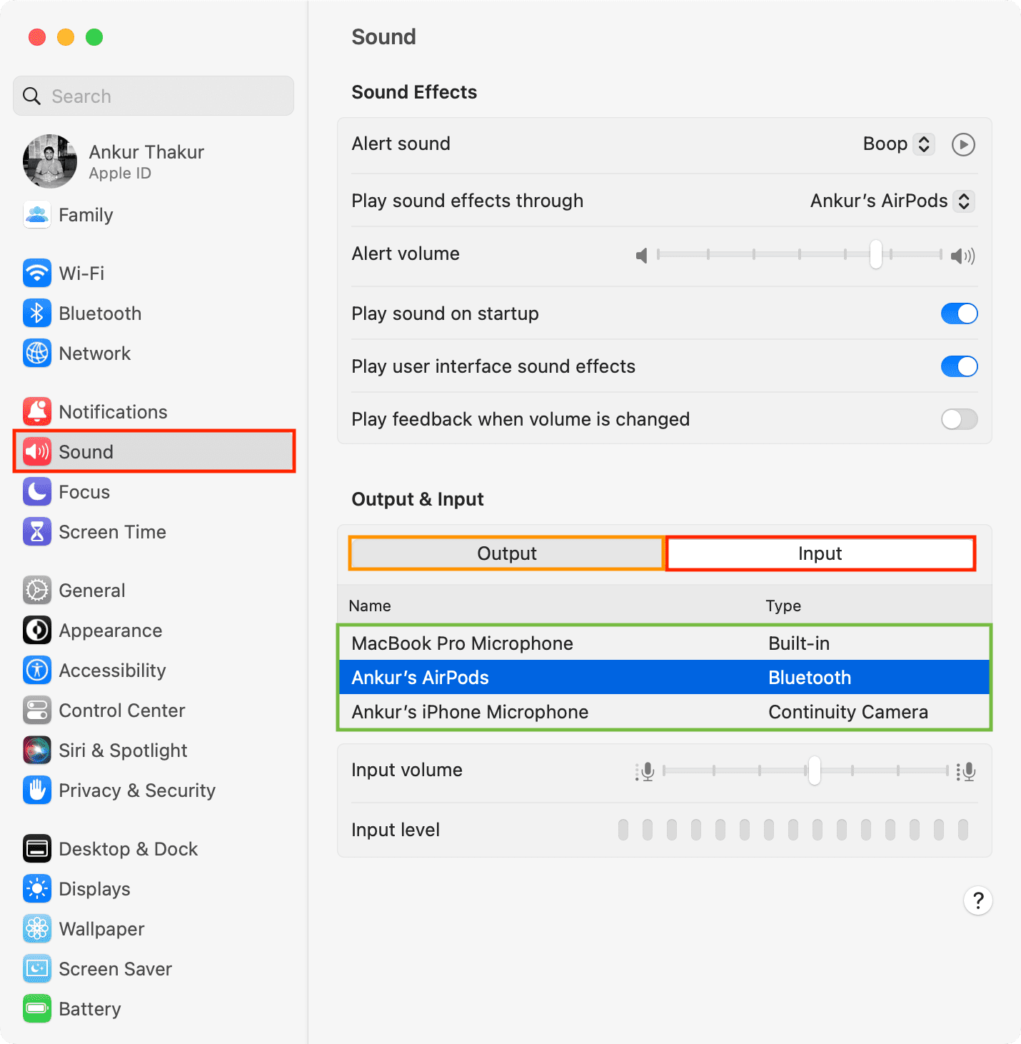 Customize sound settings in Mac System Settings
