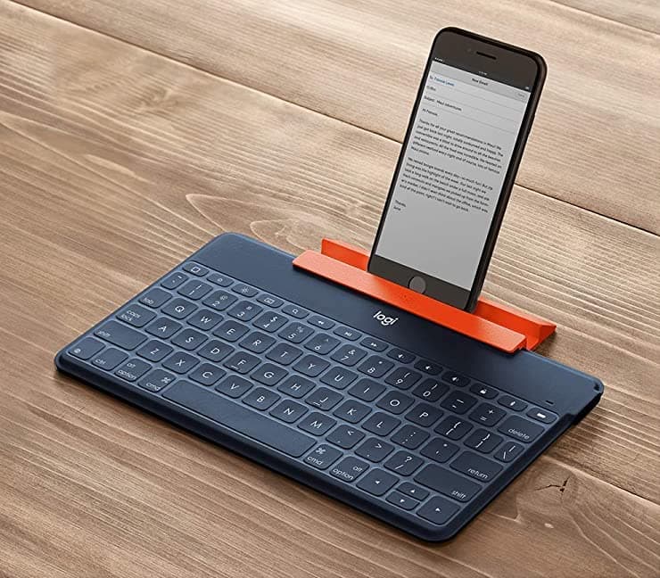 Typing with big physical keyboard on iPhone