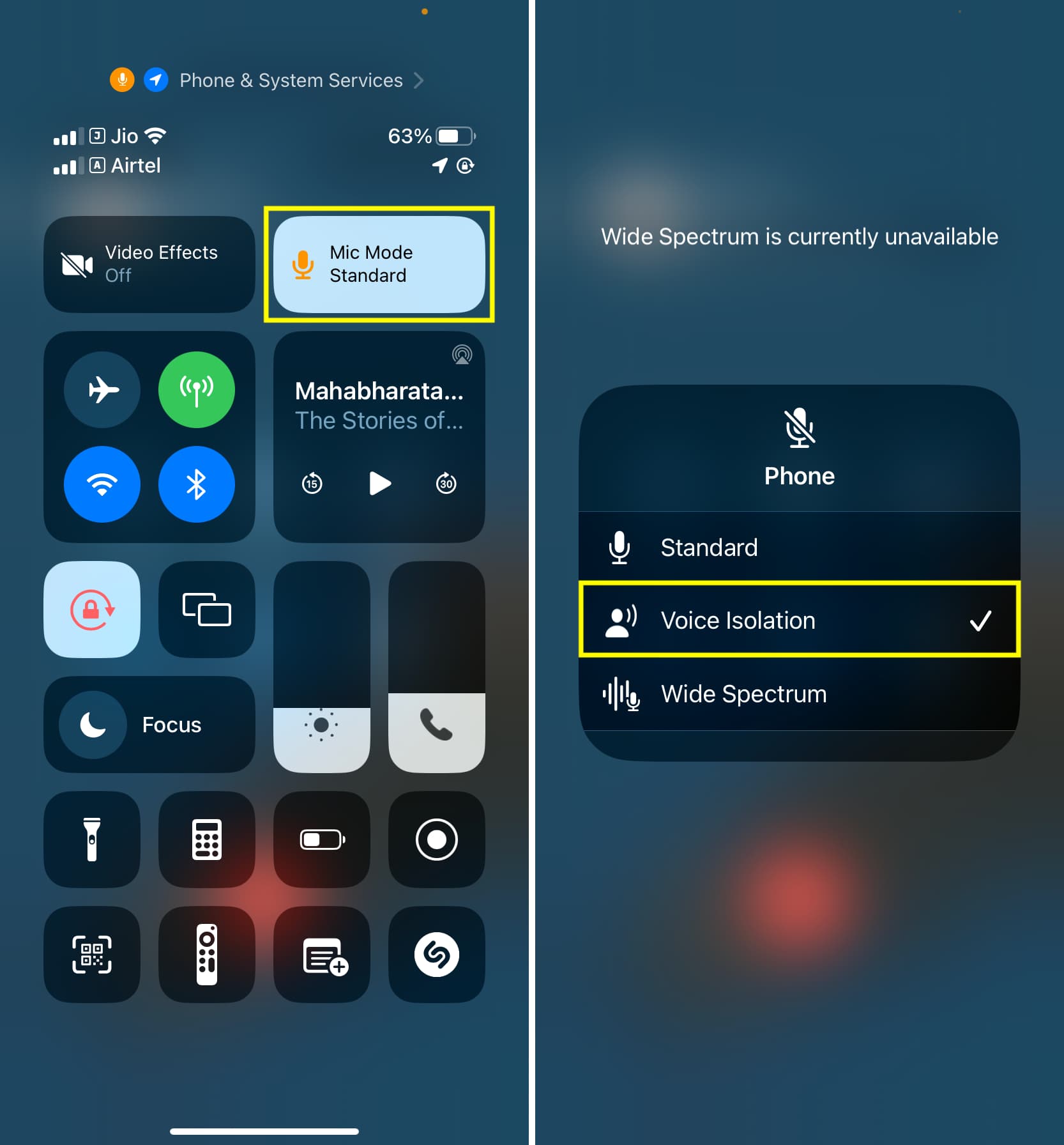Voice Isolation for phone calls on iPhone to block background sounds