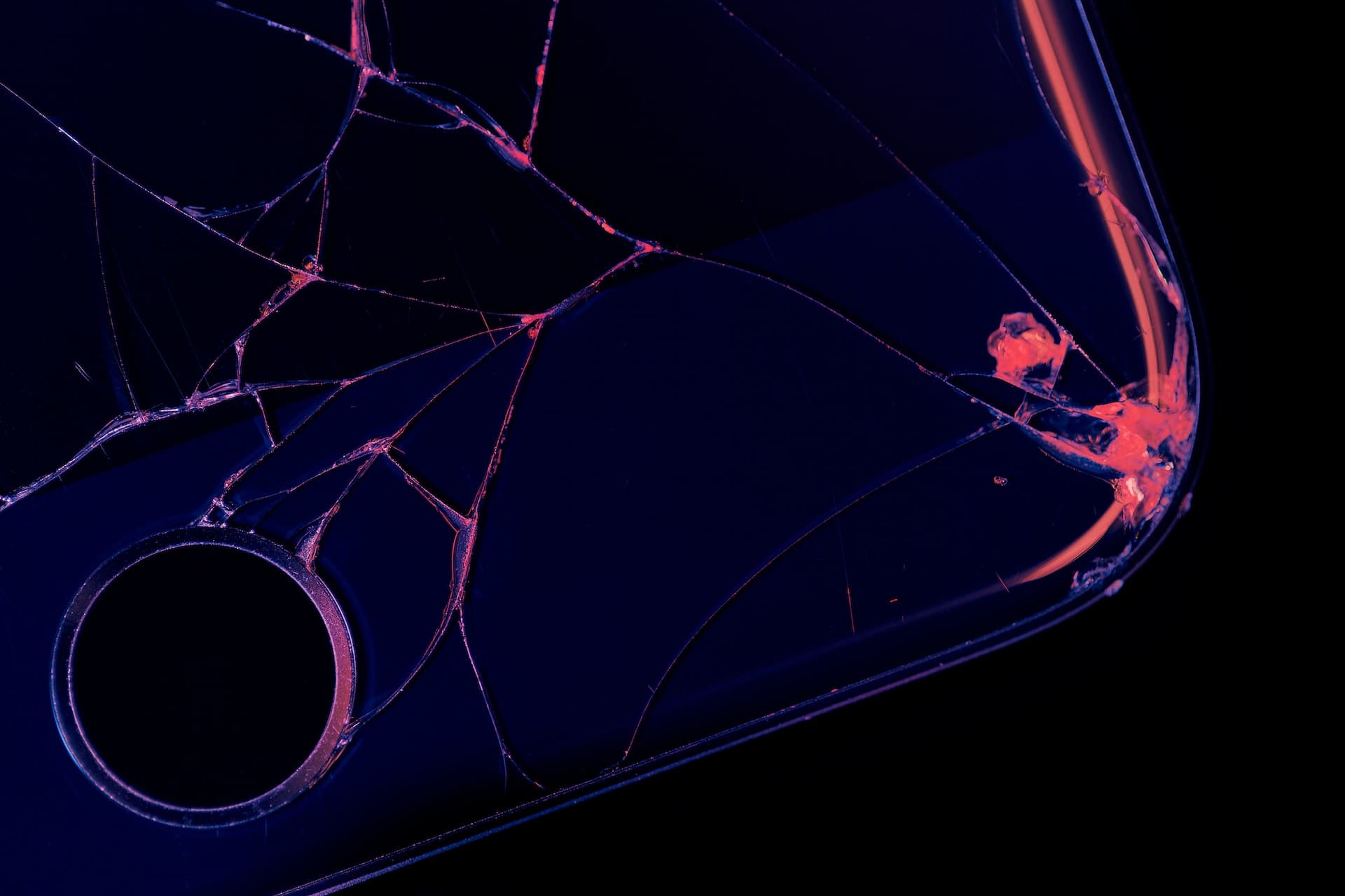 iPhone with broken screen