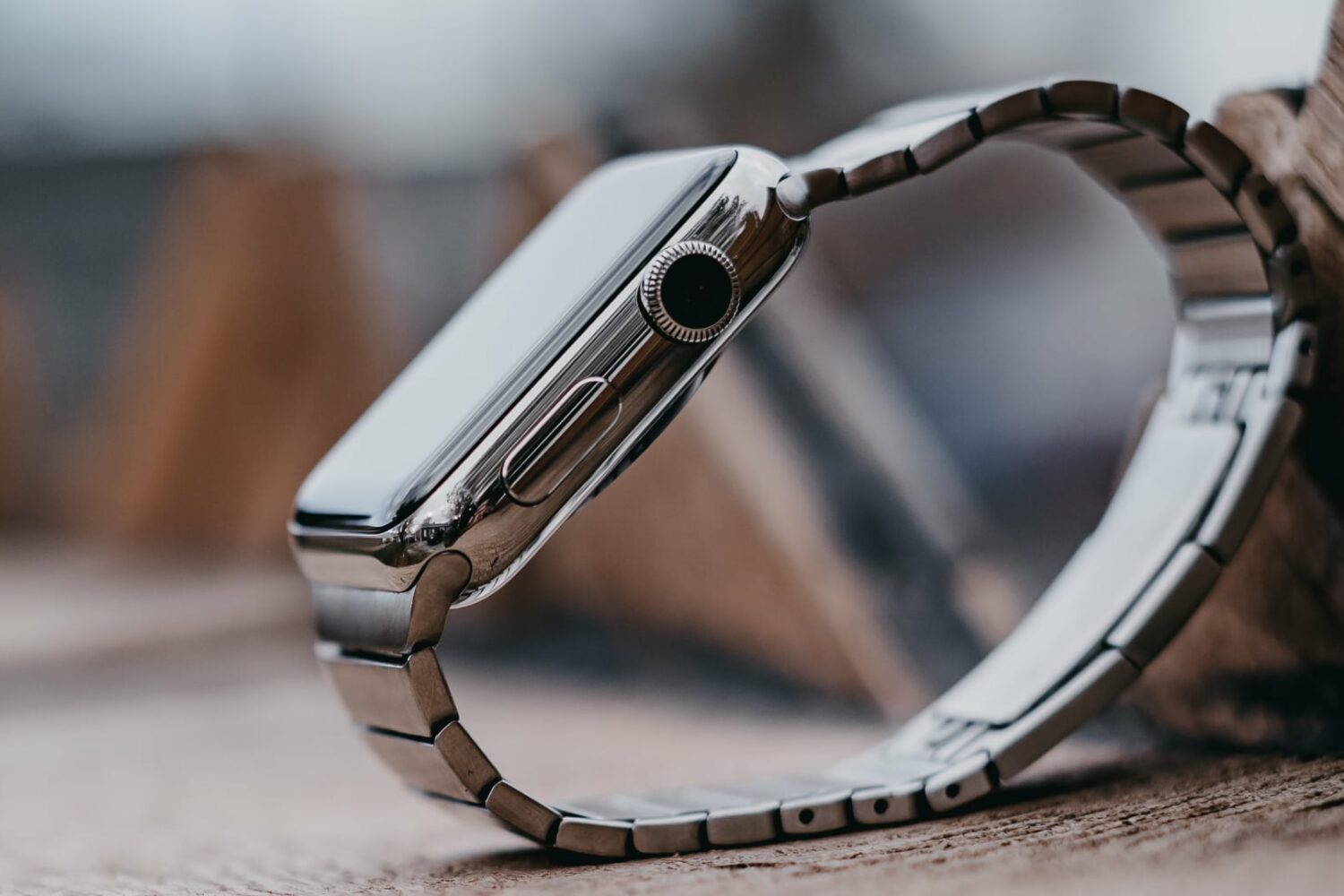 Apple Watch Series 4 with the stainless steel band