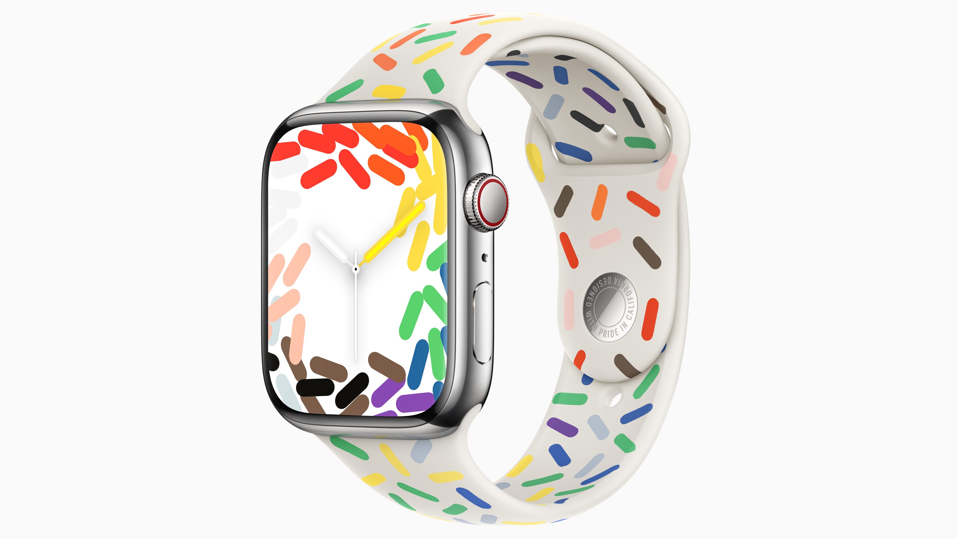 The Pride Edition 2023 watch face and band for Apple Watch
