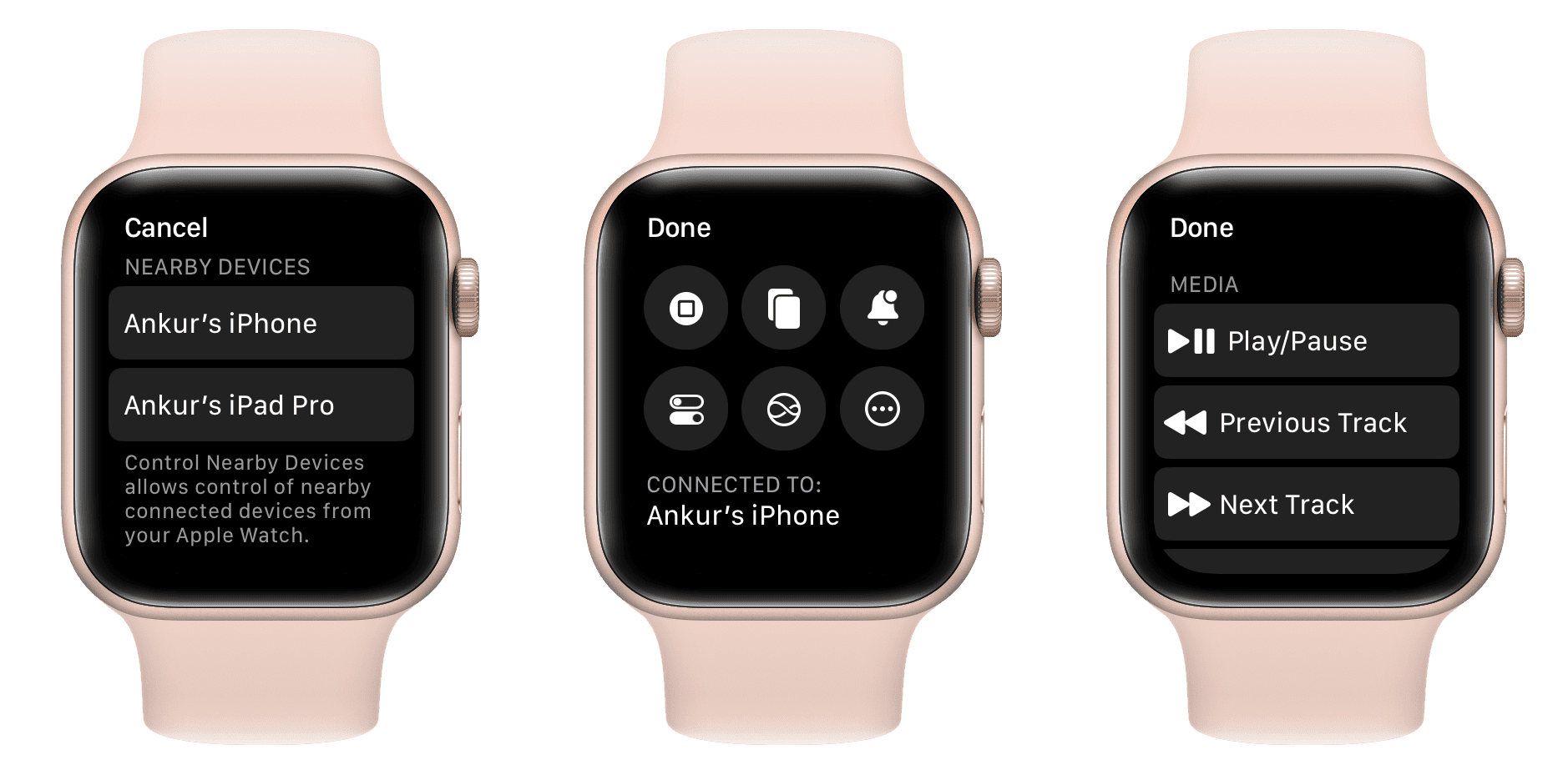 Control iPhone or iPad using your Apple Watch