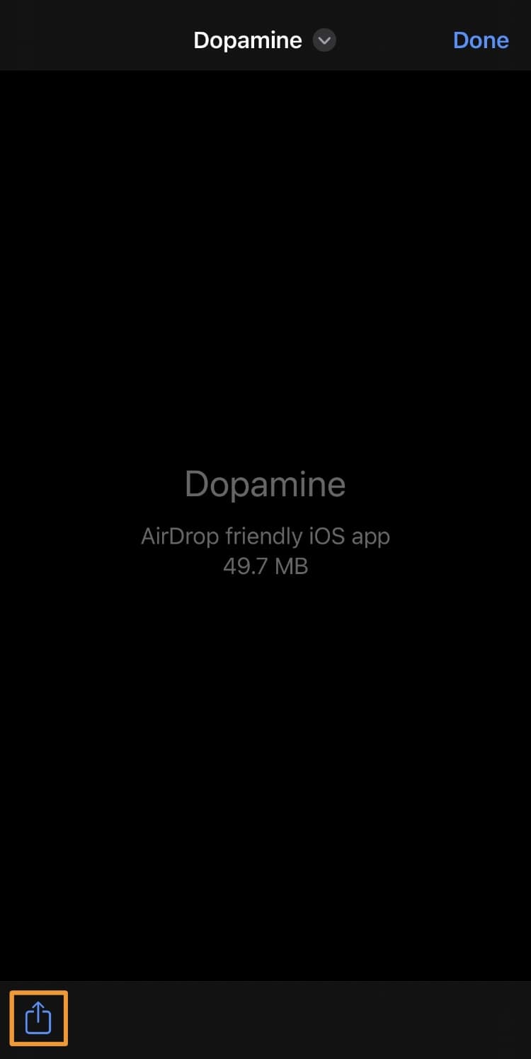Dopamine Share button.