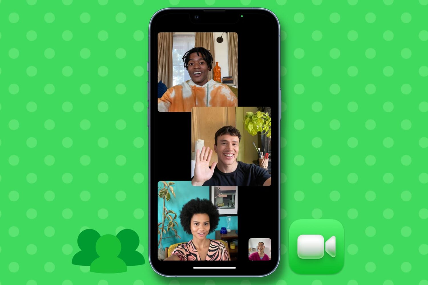 Ongoing Group FaceTime call on iPhone