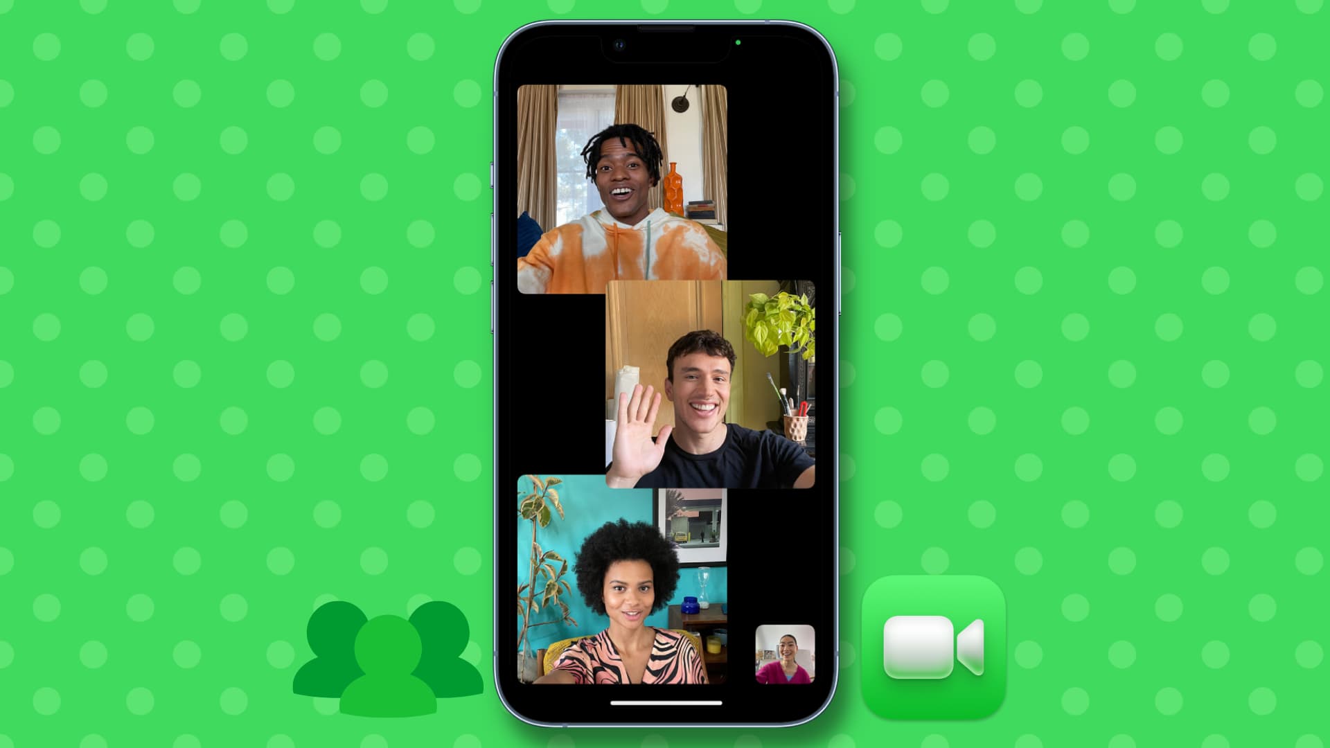 Ongoing Group FaceTime call on iPhone