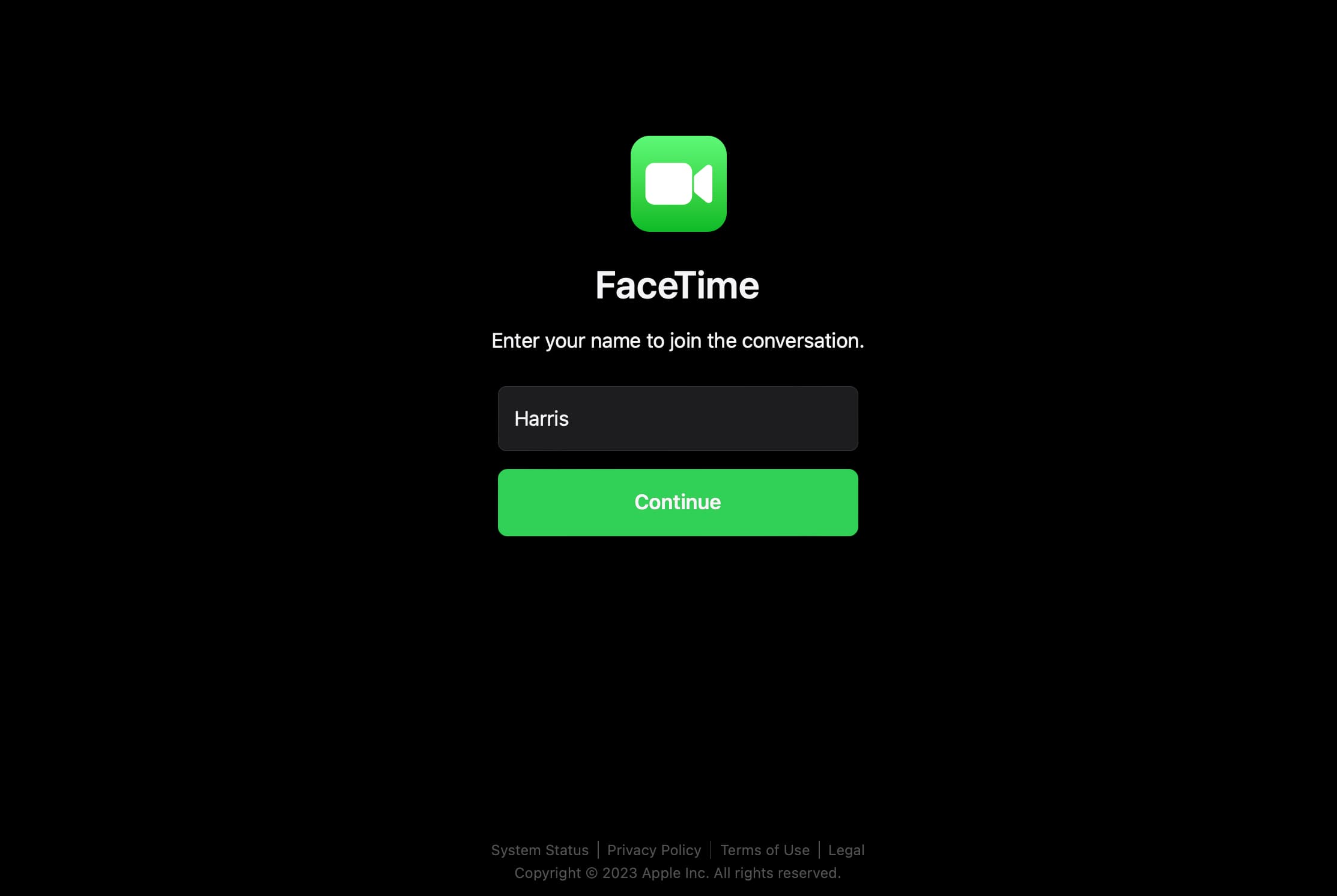 Join FaceTime call from Windows PC