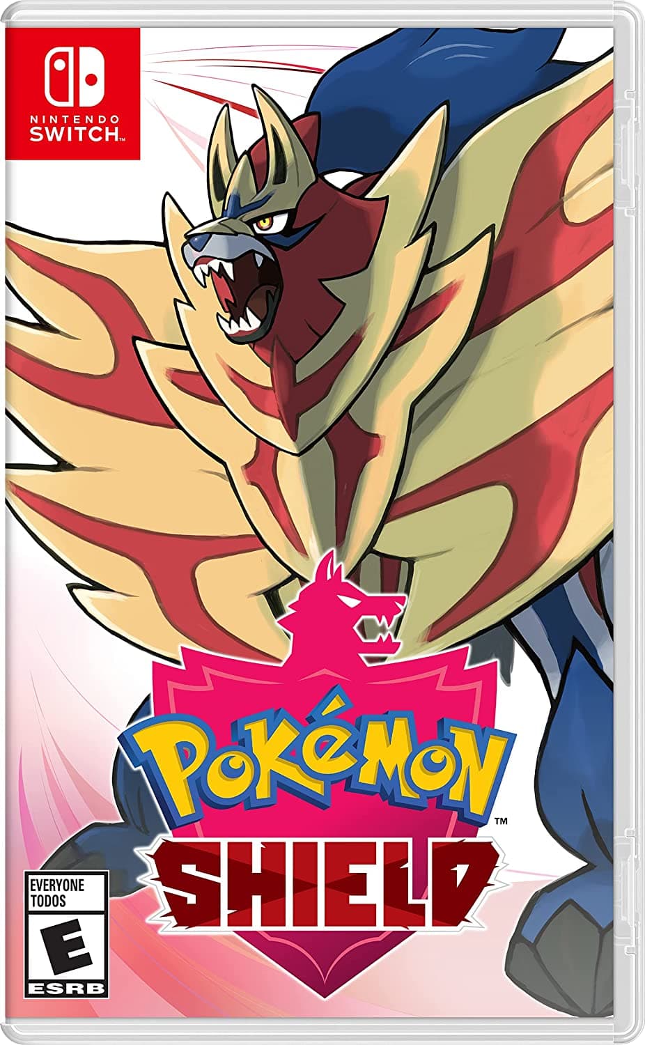 Pokemon Shield for Nintendo Switch artwork.