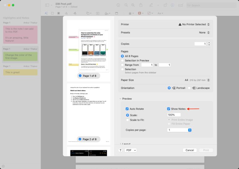 How to add notes and speech bubble in PDF on Mac & iPhone
