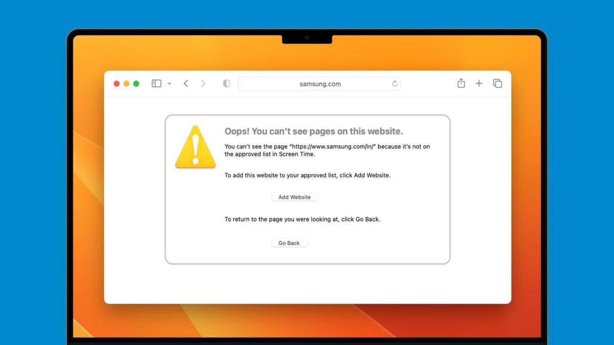 Website Restricted Error How to restrict or allow specific websites on Mac