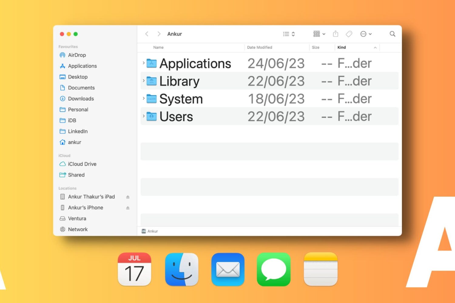 Change app text size on Mac