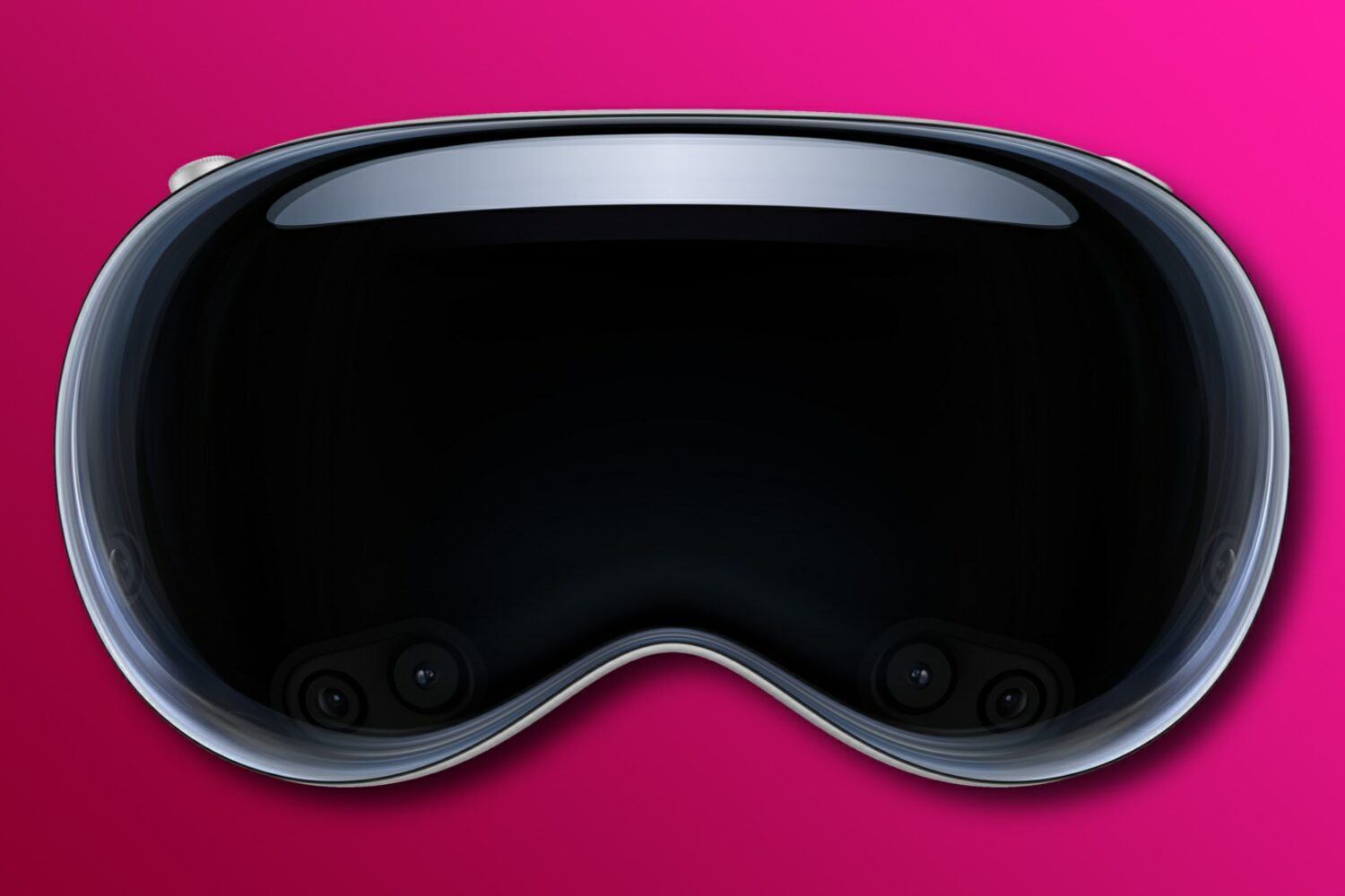 The front glass on Apple's Vision Pro headset
