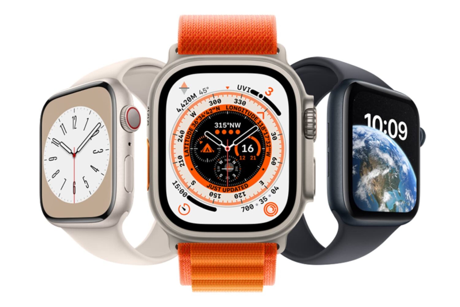 Apple Watch Ultra, Series 7, and SE 2nd generation