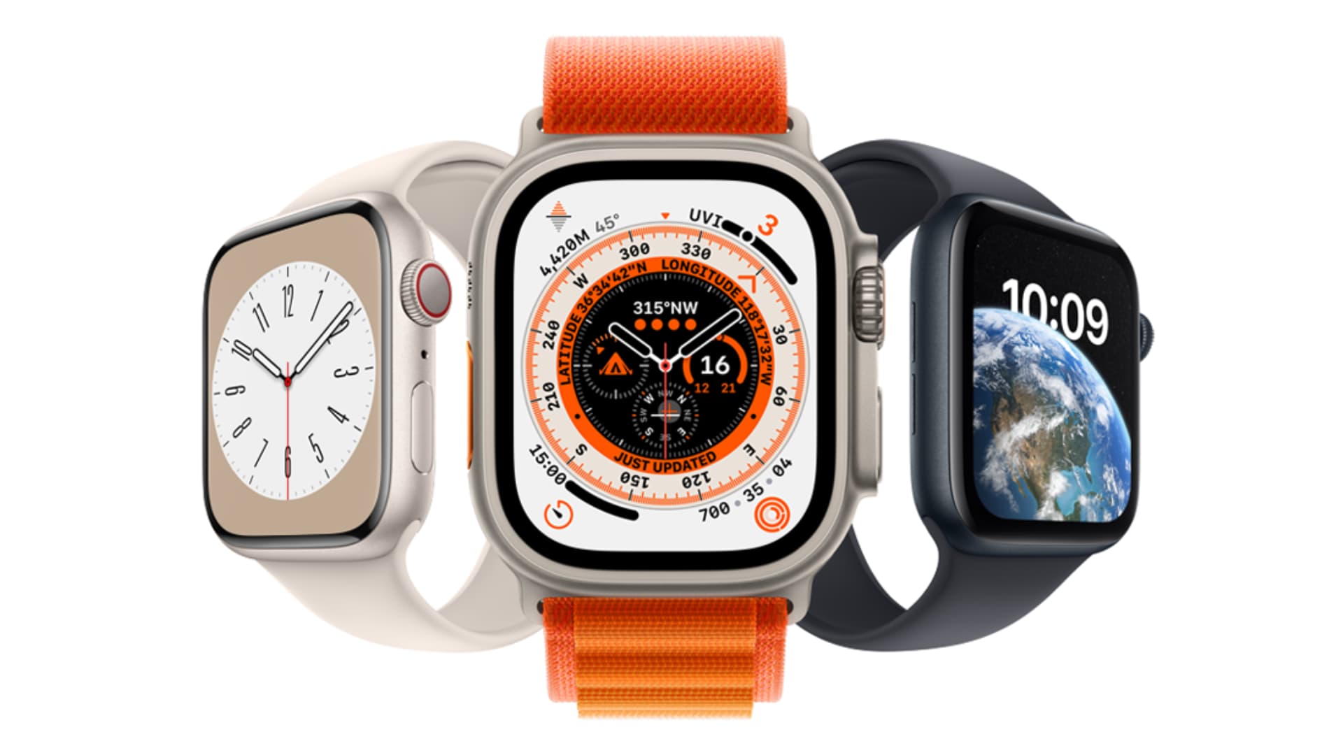 Apple Watch Ultra, Series 7, and SE 2nd generation