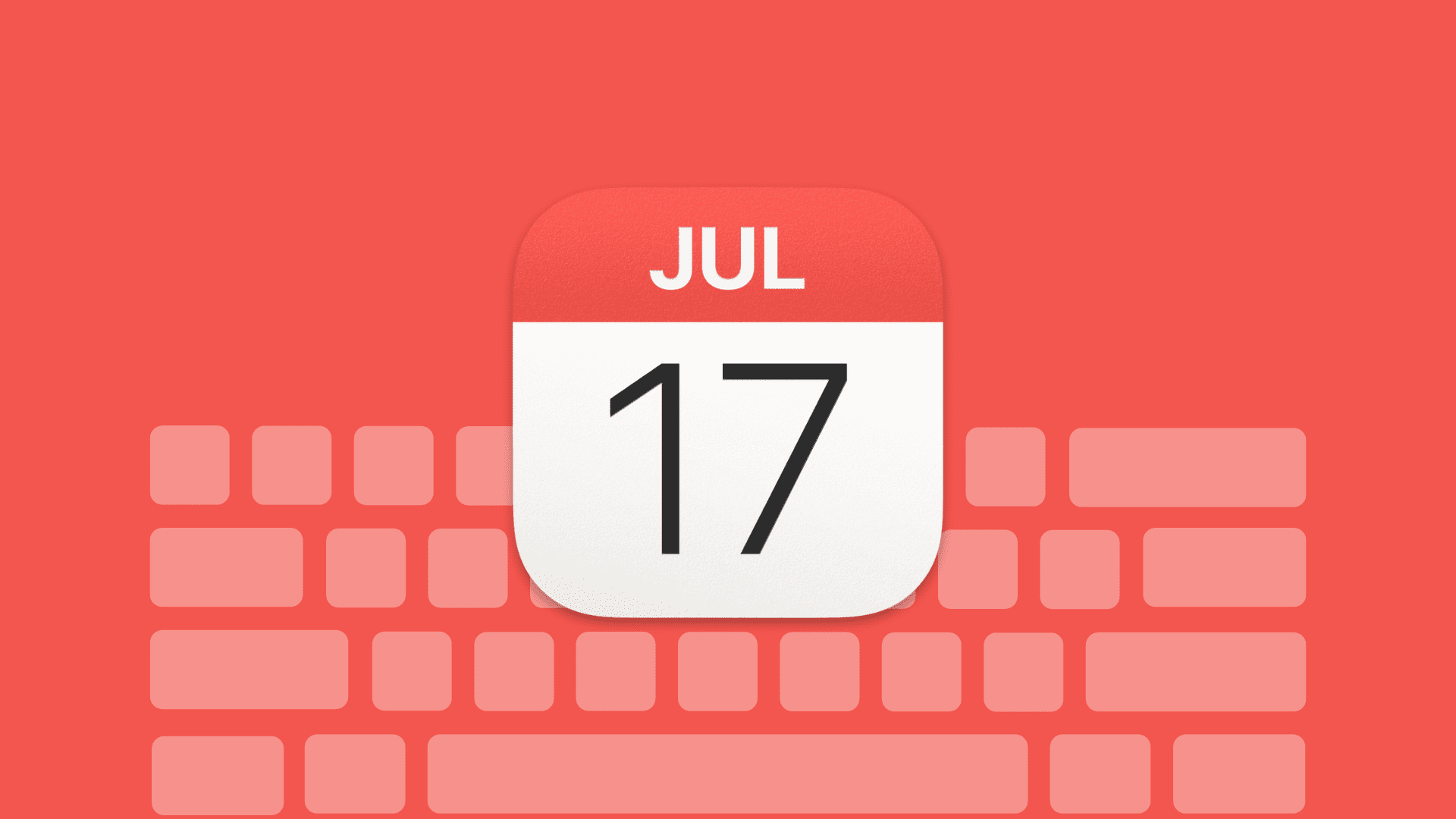 Calendar app keyboard shortcuts for Mac