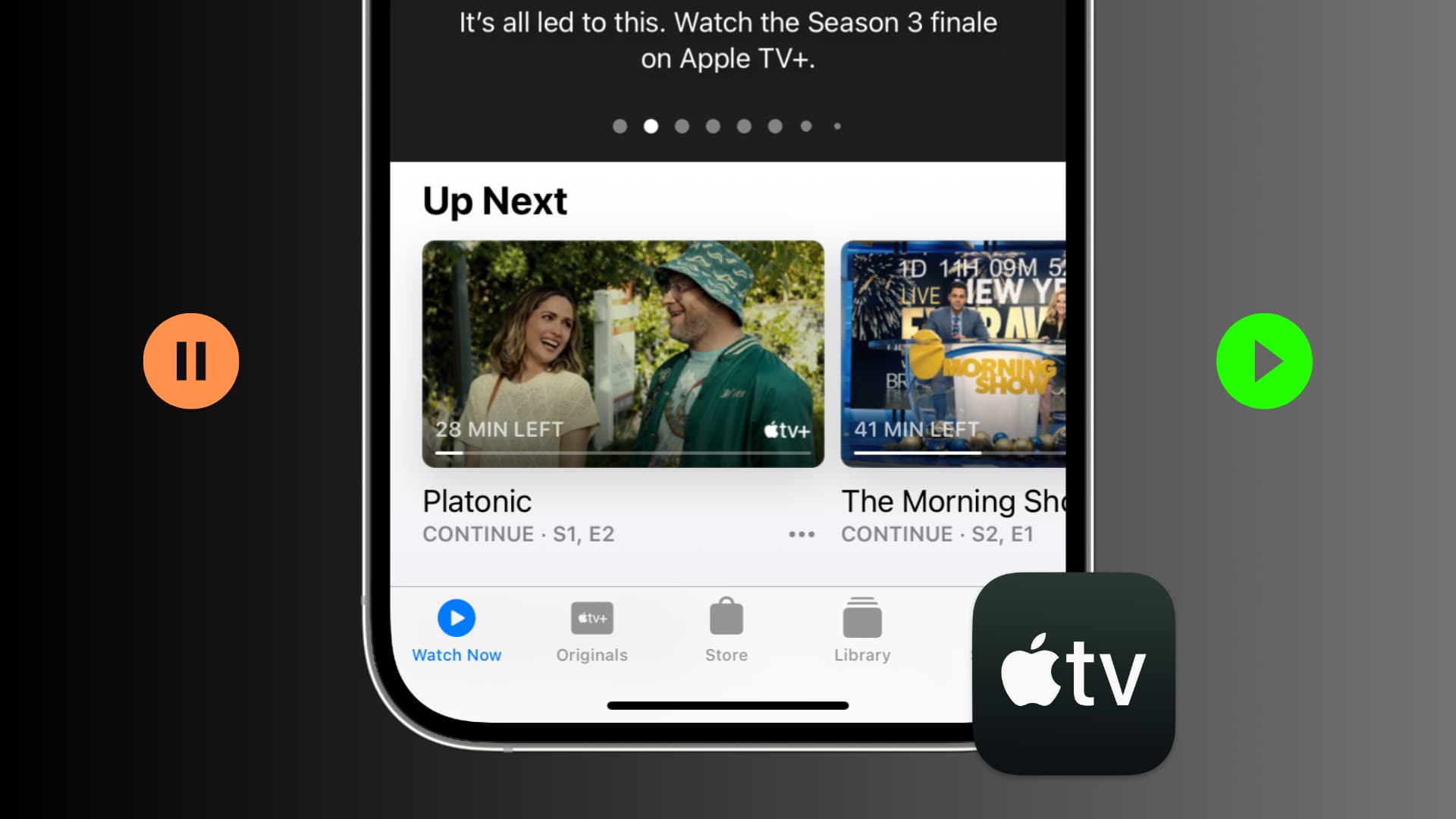 Continue watching a show on Apple TV on your iPhone