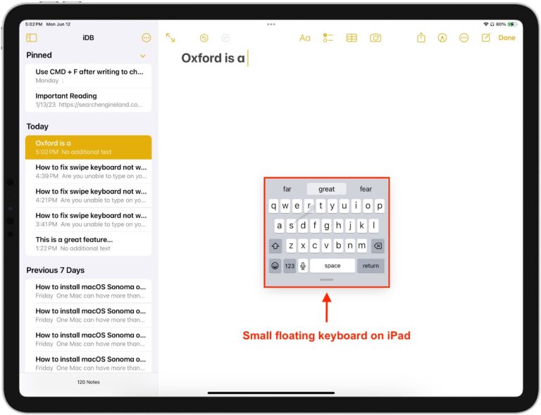 Fix swipe-to-type keyboard not working on iPhone or iPad