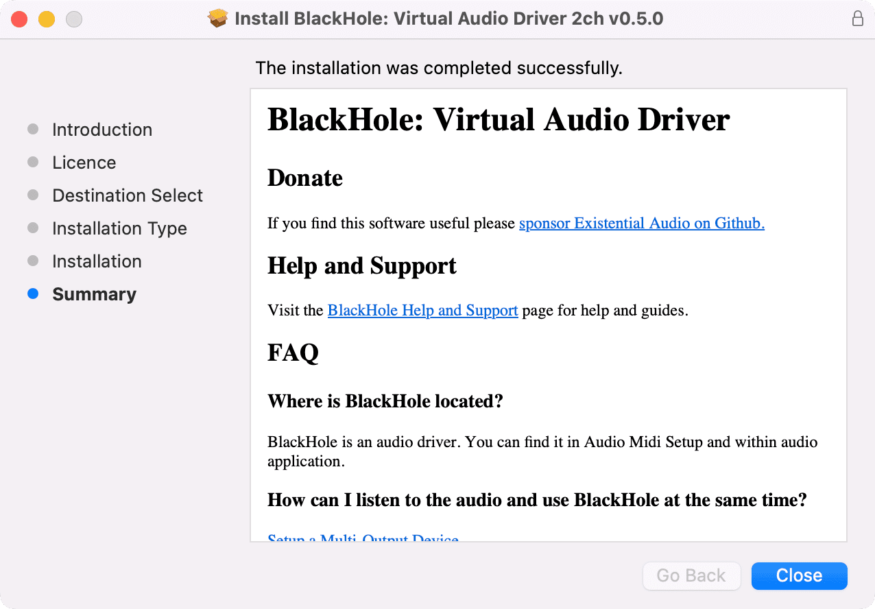 Install BlackHole on Mac