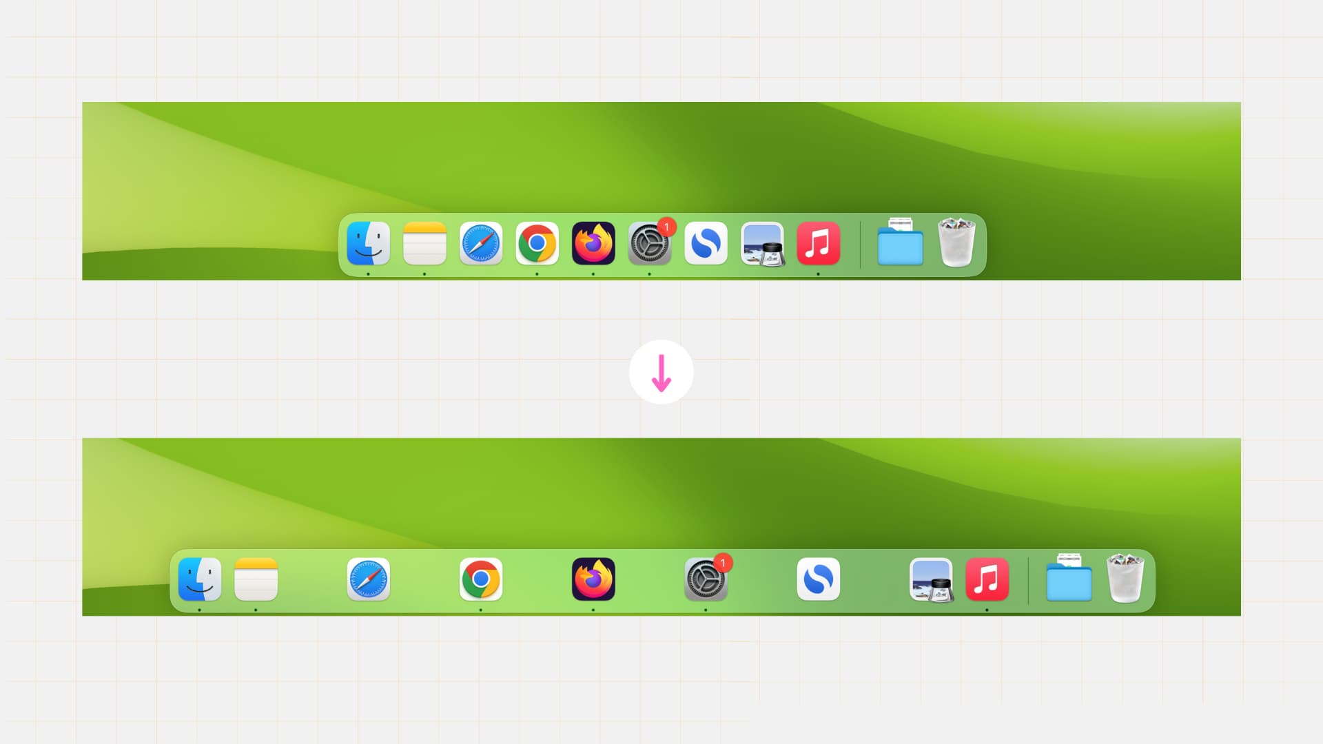 How to add transparent space separators to the Dock on your Mac