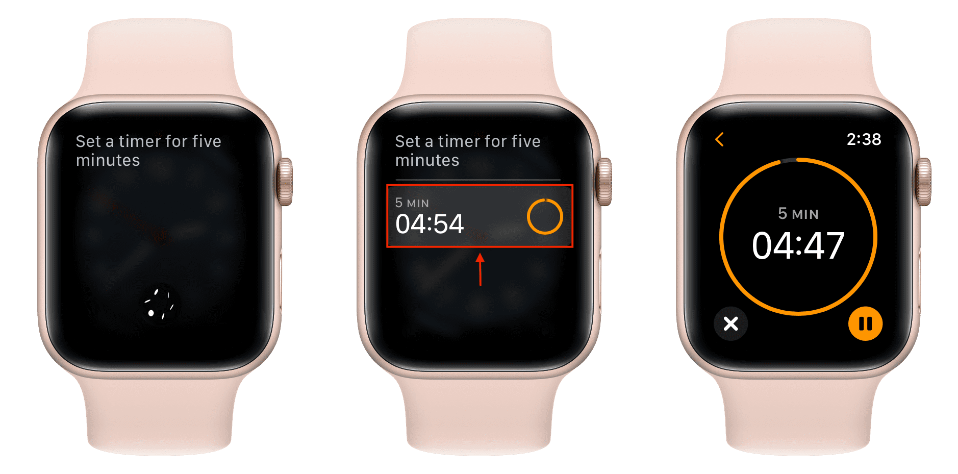Set timer on Apple Watch using Siri