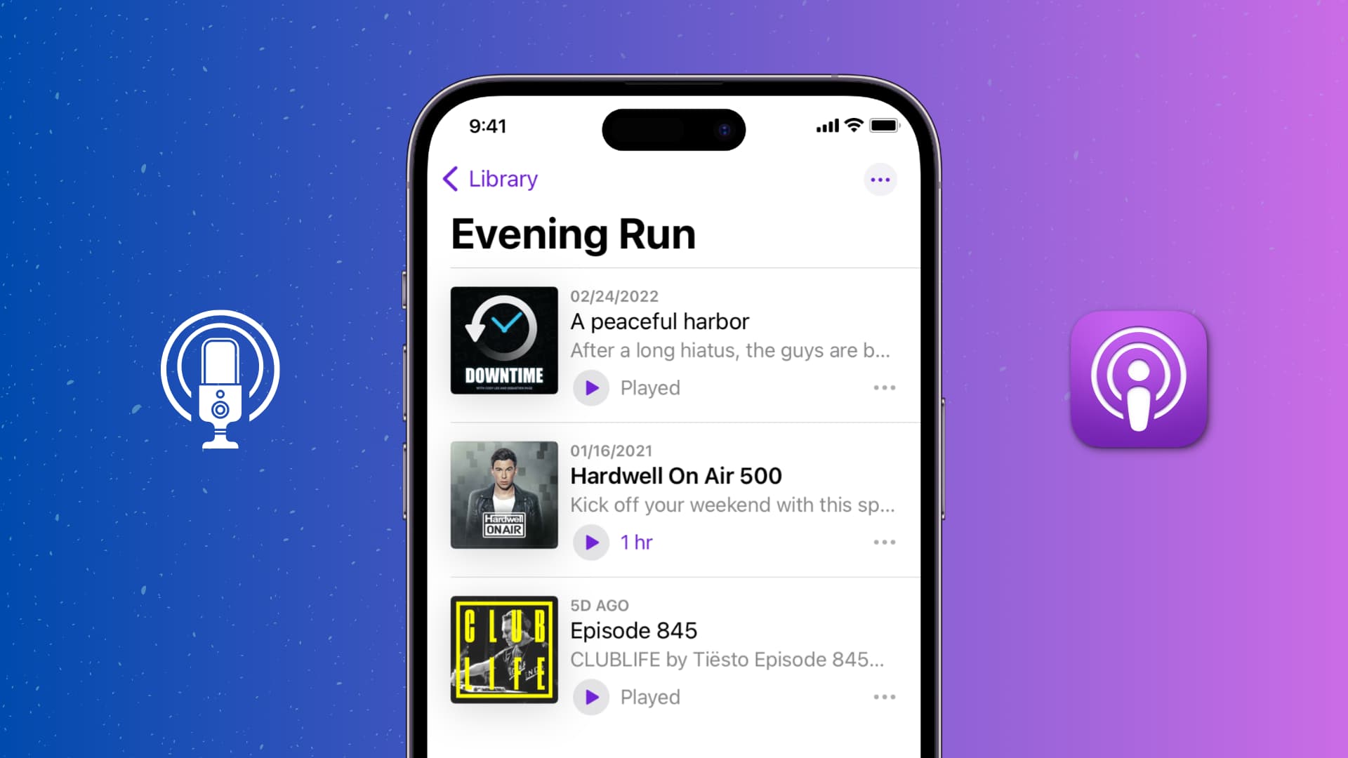 How to create a station in the Apple Podcasts app