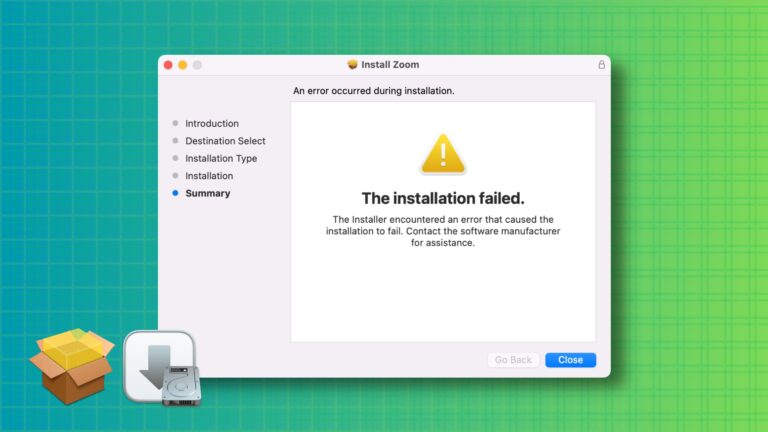How to fix ‘The installation failed’ error on Mac