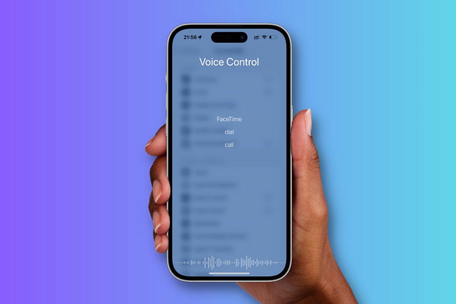 Voice Control on iPhone 14 Pro