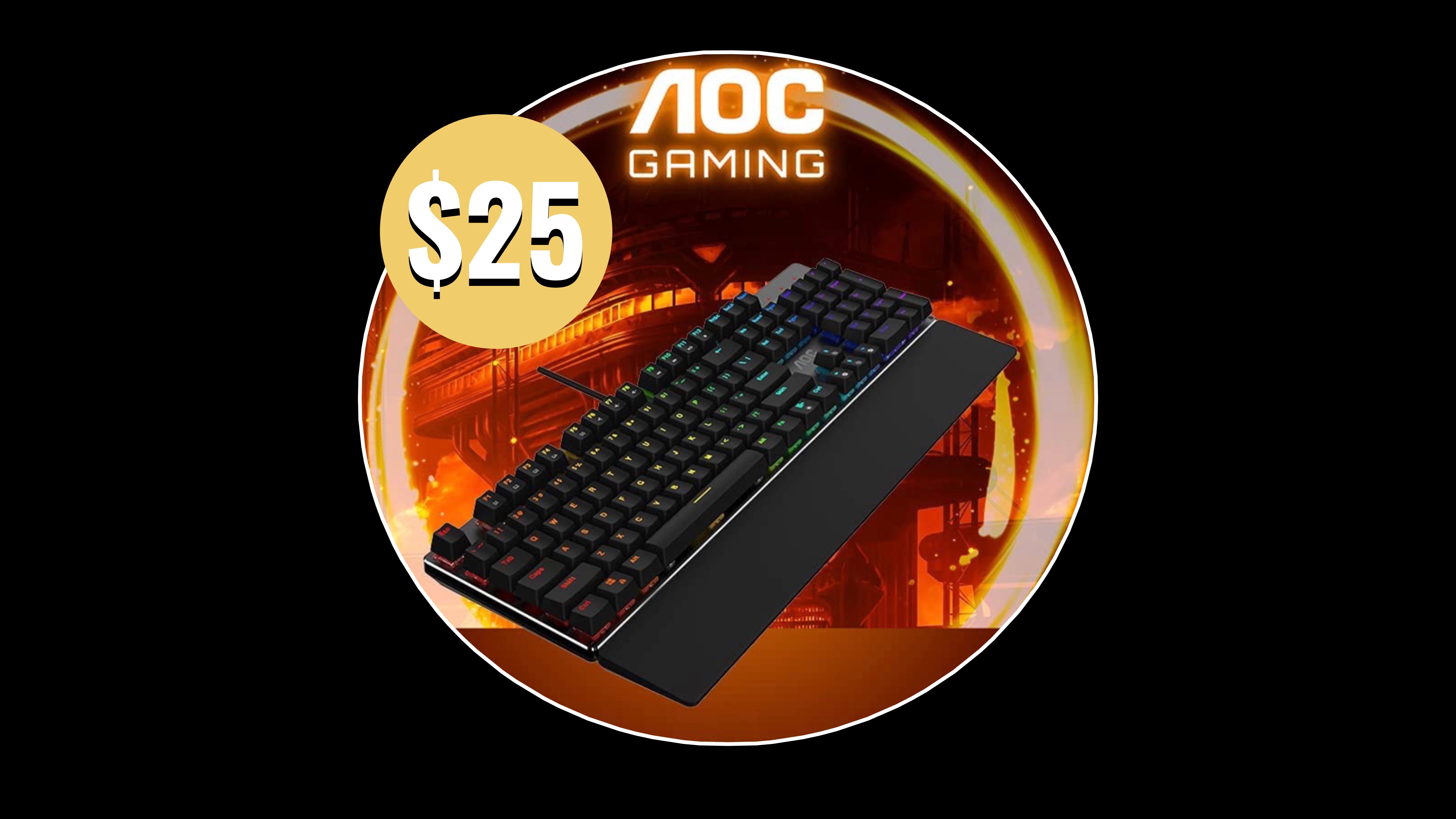 This RGB mechanical gaming keyboard is on sale for just $25