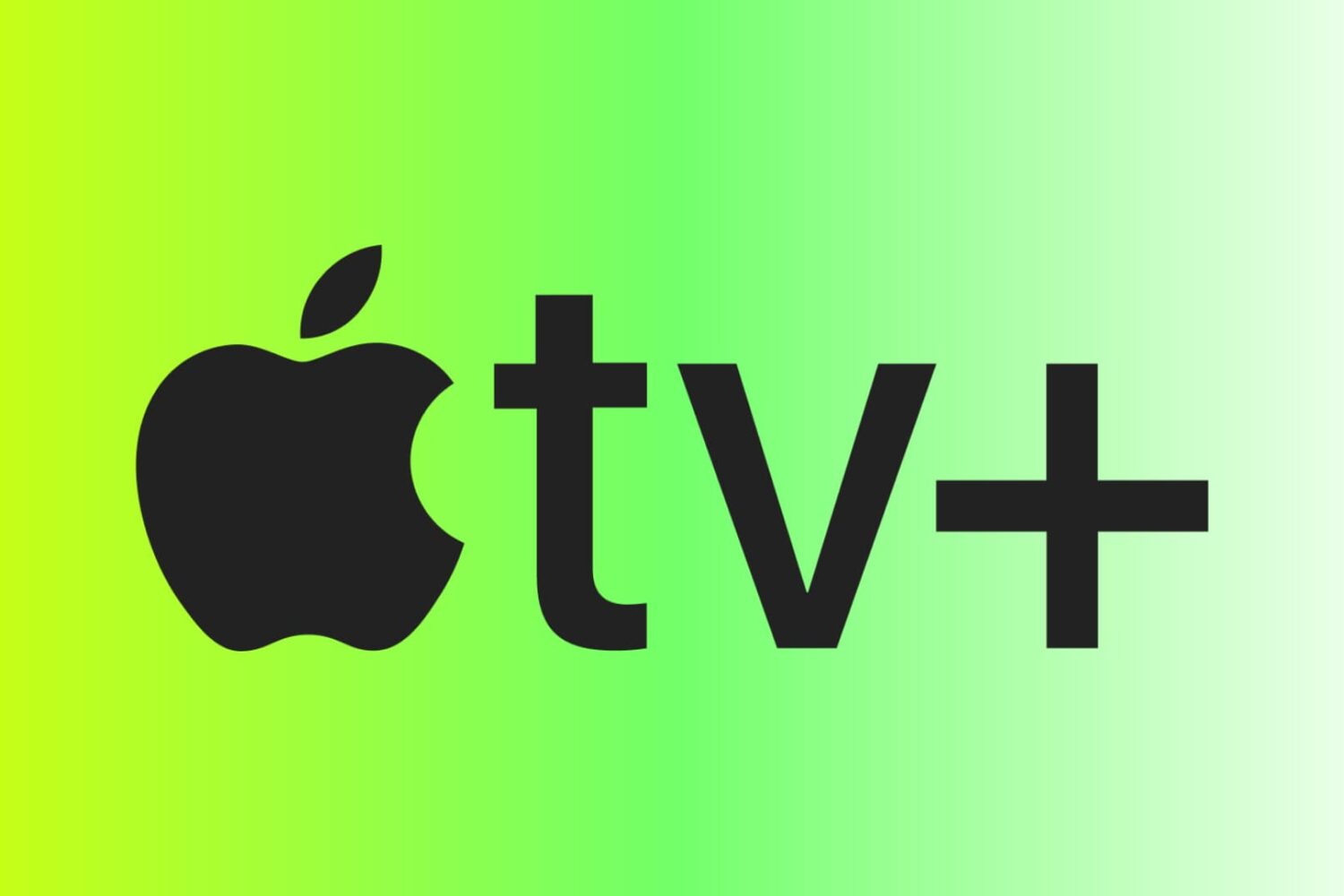 Apple TV Plus icon on a green gradient background