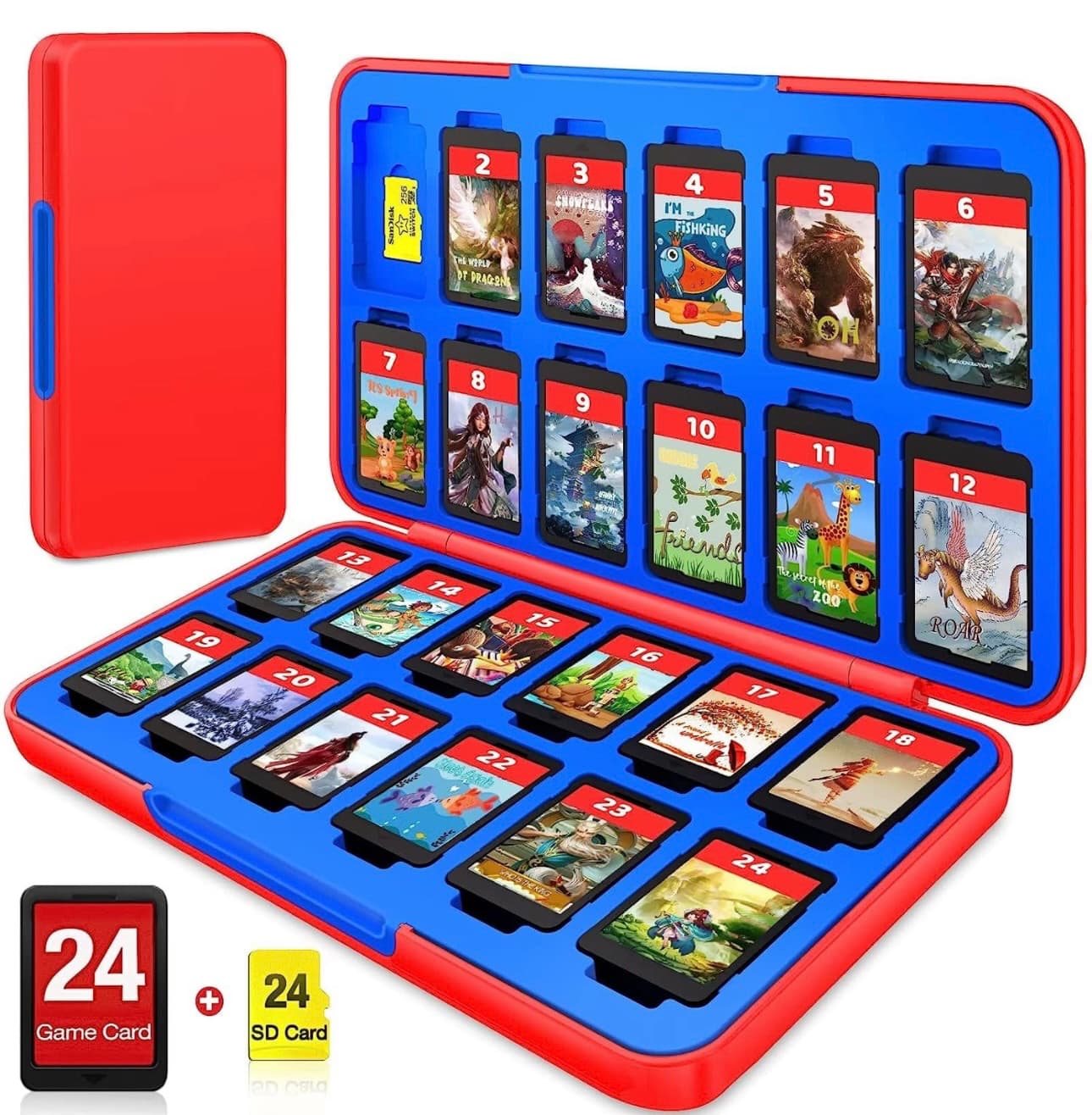 Nintendo Switch 24 game cartridge case.