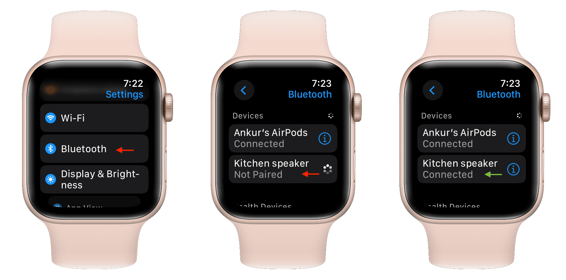Connect Bluetooth speaker to Apple Watch