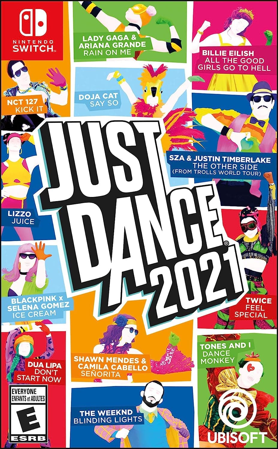 Just Dance 2021 Nintendo Switch album artwork.
